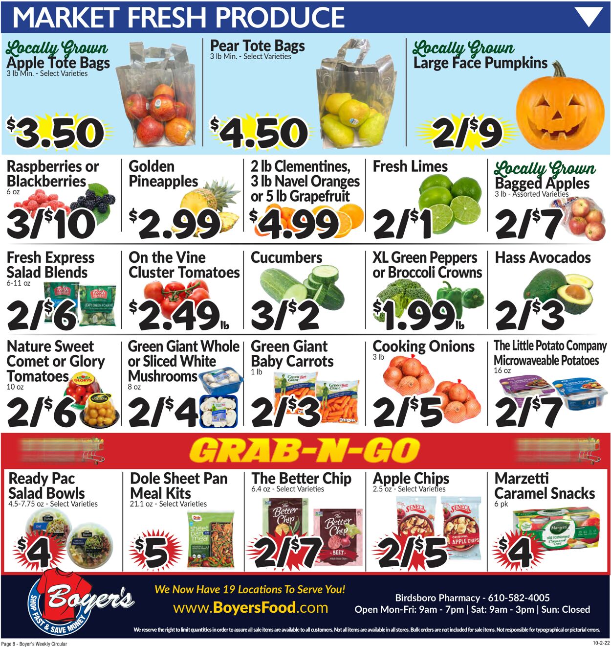 Boyer's Food Markets Weekly Ad Circular - valid 10/02-10/08/2022 (Page 11)