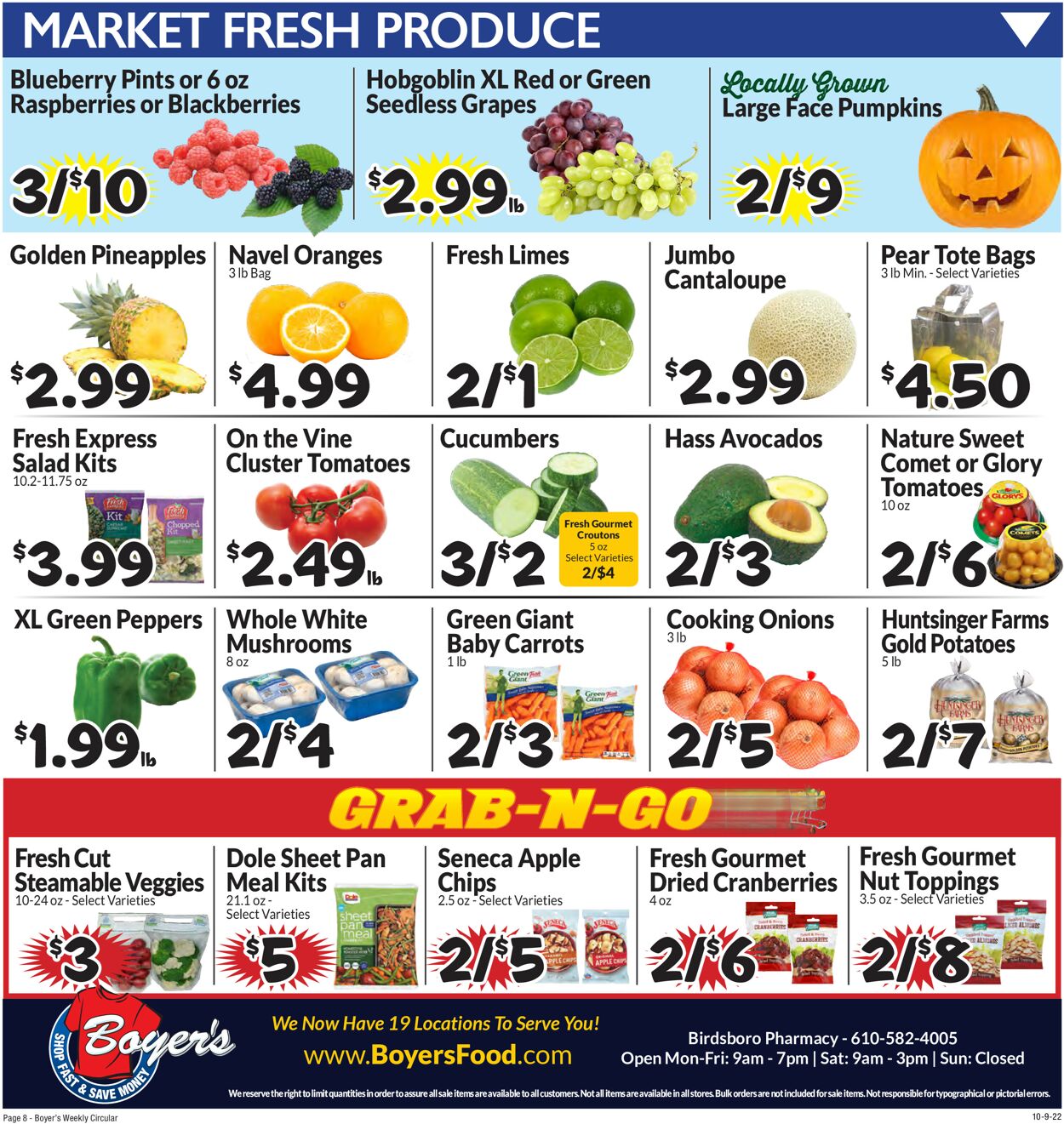 Boyer's Food Markets Weekly Ad Circular - valid 10/09-10/15/2022 (Page 11)