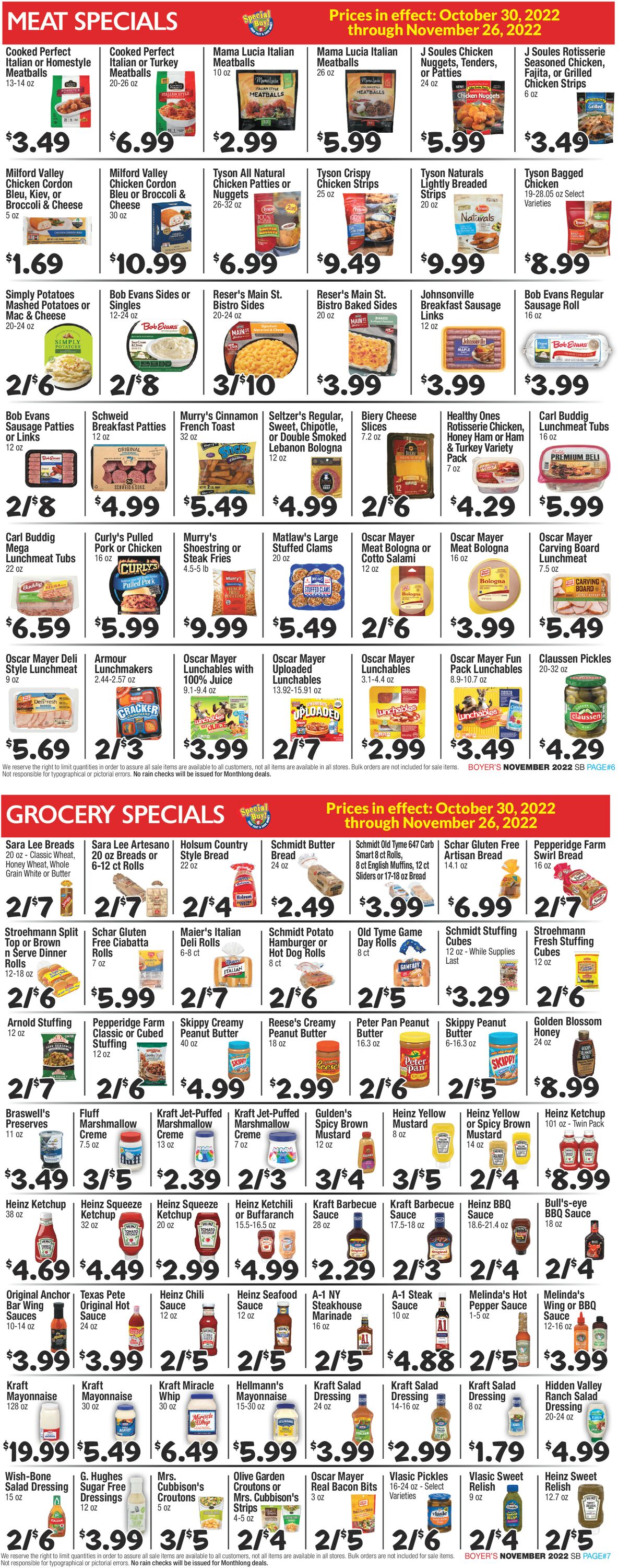 Boyer's Food Markets Weekly Ad Circular - valid 10/30-11/26/2022 (Page 4)