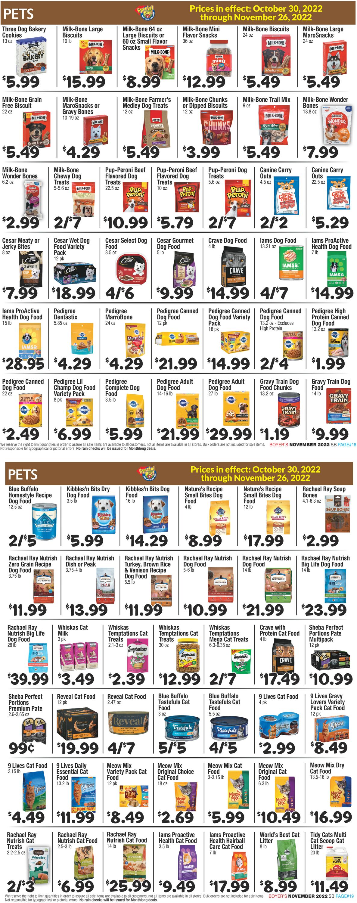 Boyer's Food Markets Weekly Ad Circular - valid 10/30-11/26/2022 (Page 10)
