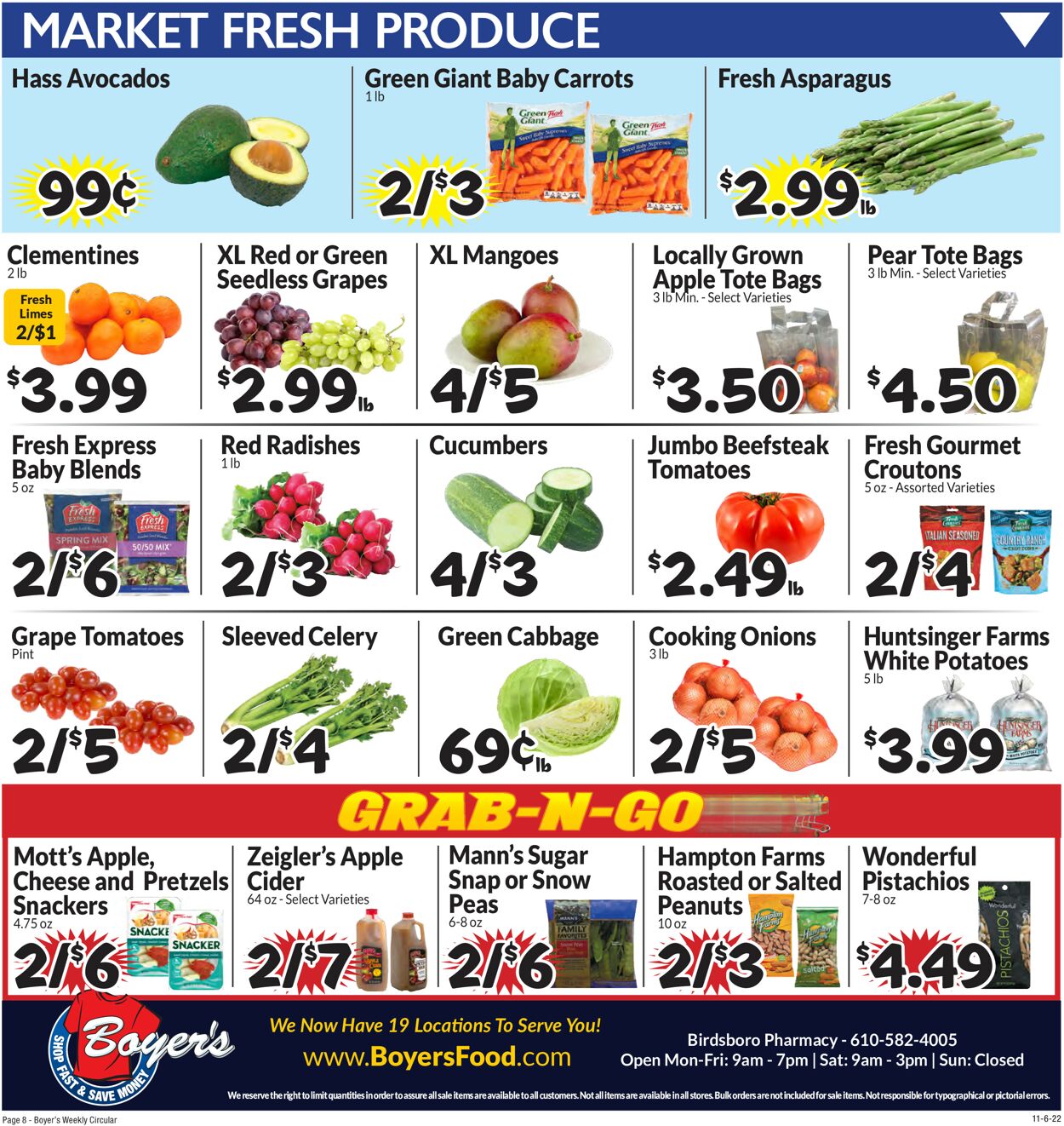 Boyer's Food Markets Weekly Ad Circular - valid 11/06-11/12/2022 (Page 11)