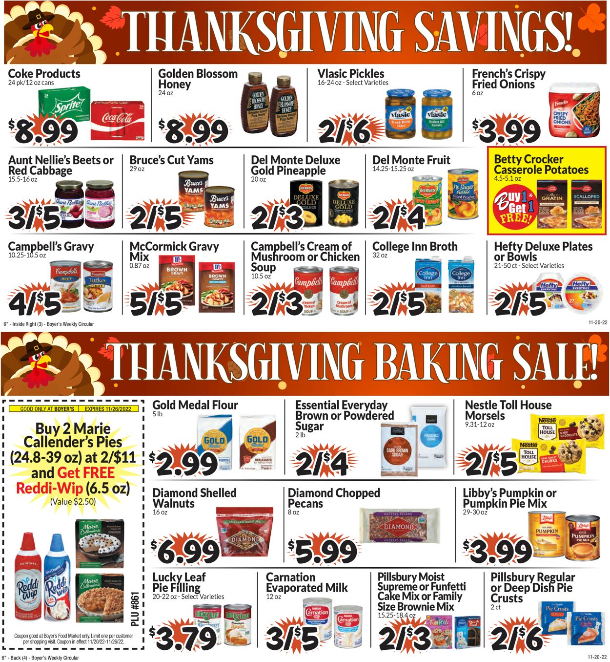 Boyer's Food Markets Weekly Ad Circular - valid 11/20-11/26/2022 (Page 2)