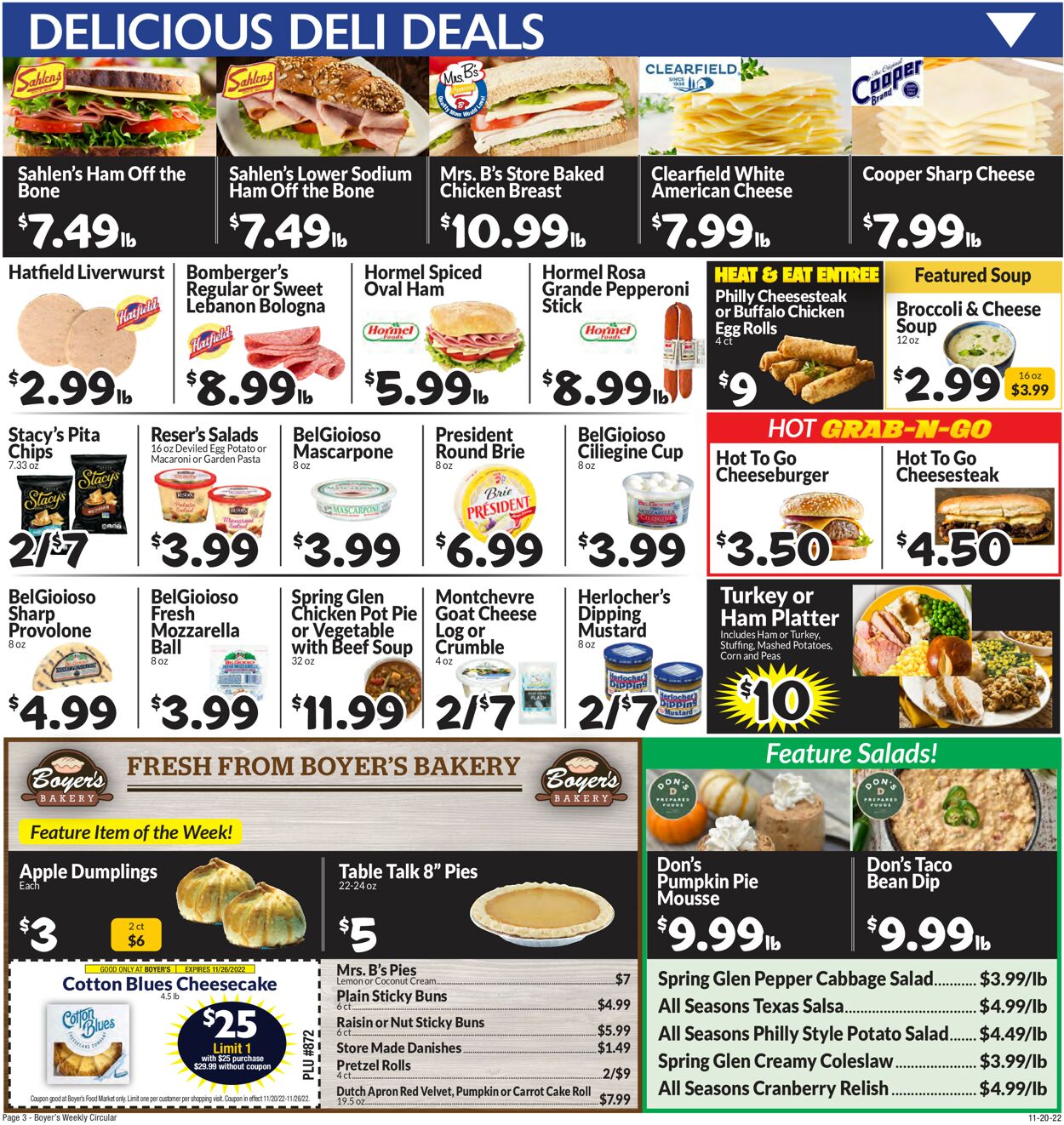 Boyer's Food Markets Weekly Ad Circular - valid 11/20-11/26/2022 (Page 5)