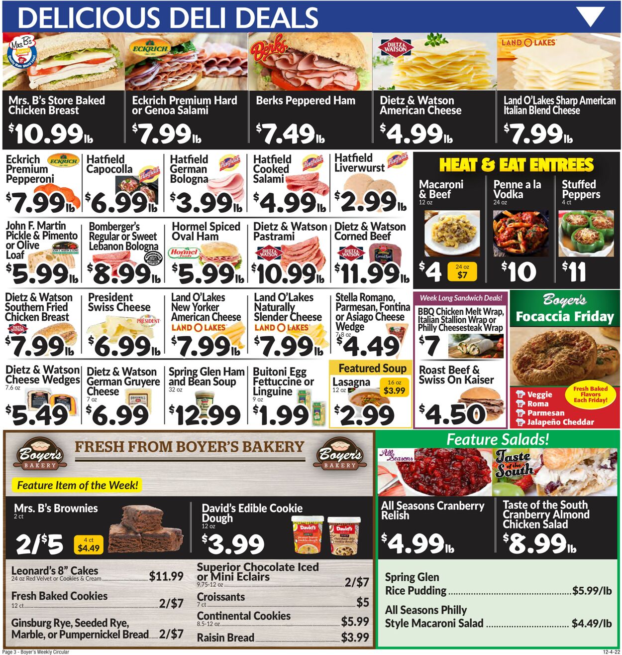 Boyer's Food Markets Weekly Ad Circular - valid 12/04-12/10/2022 (Page 7)