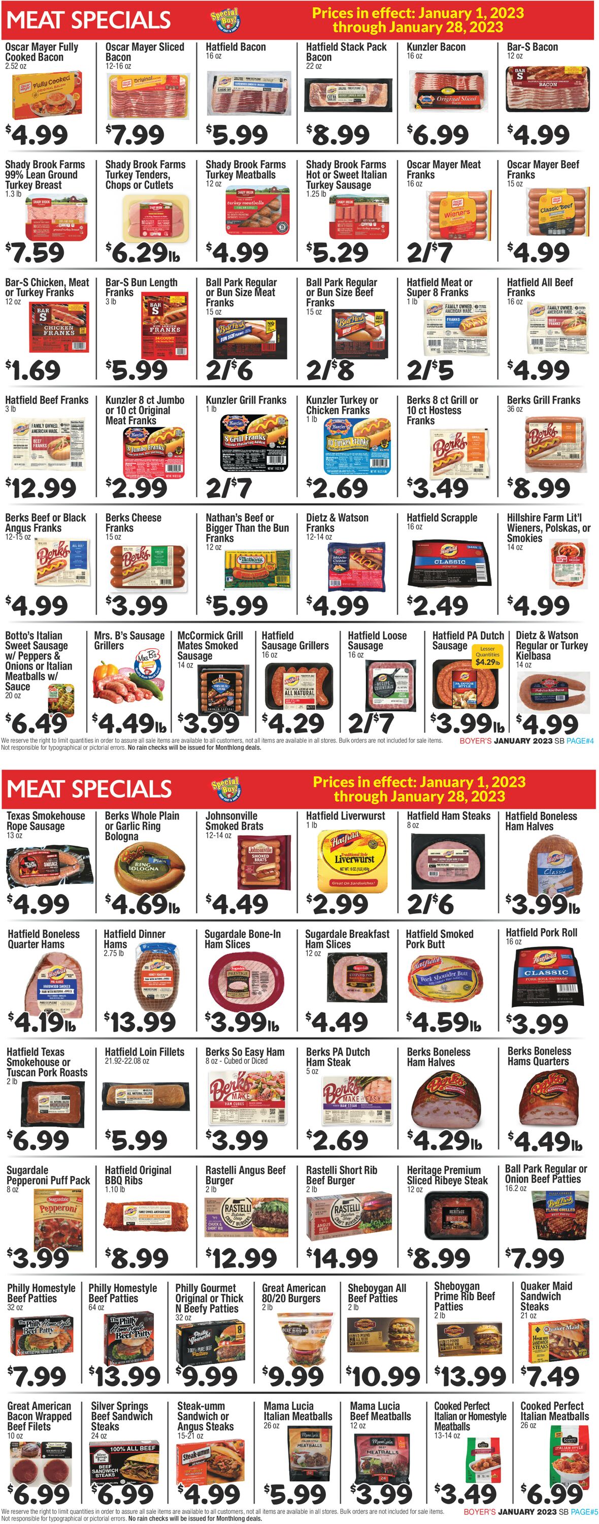 Boyer's Food Markets Weekly Ad Circular - valid 01/01-01/28/2023 (Page 3)