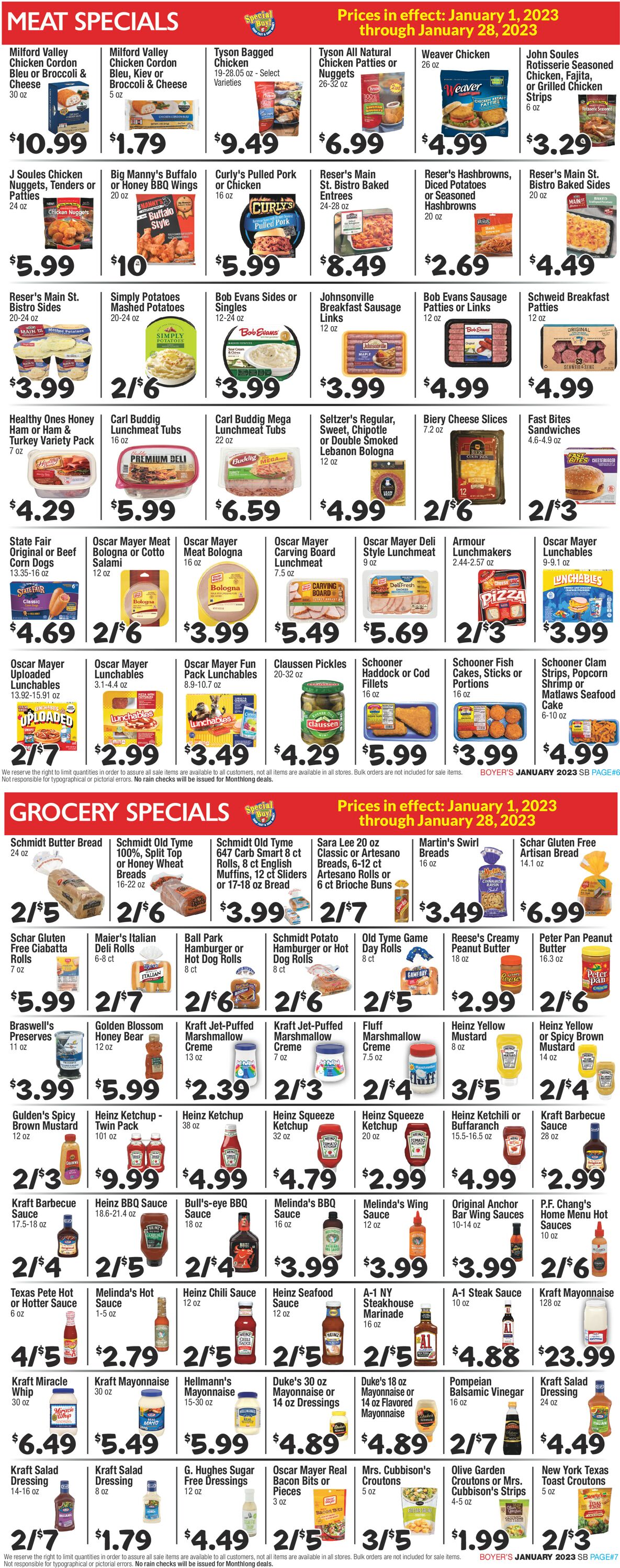 Boyer's Food Markets Weekly Ad Circular - valid 01/01-01/28/2023 (Page 4)
