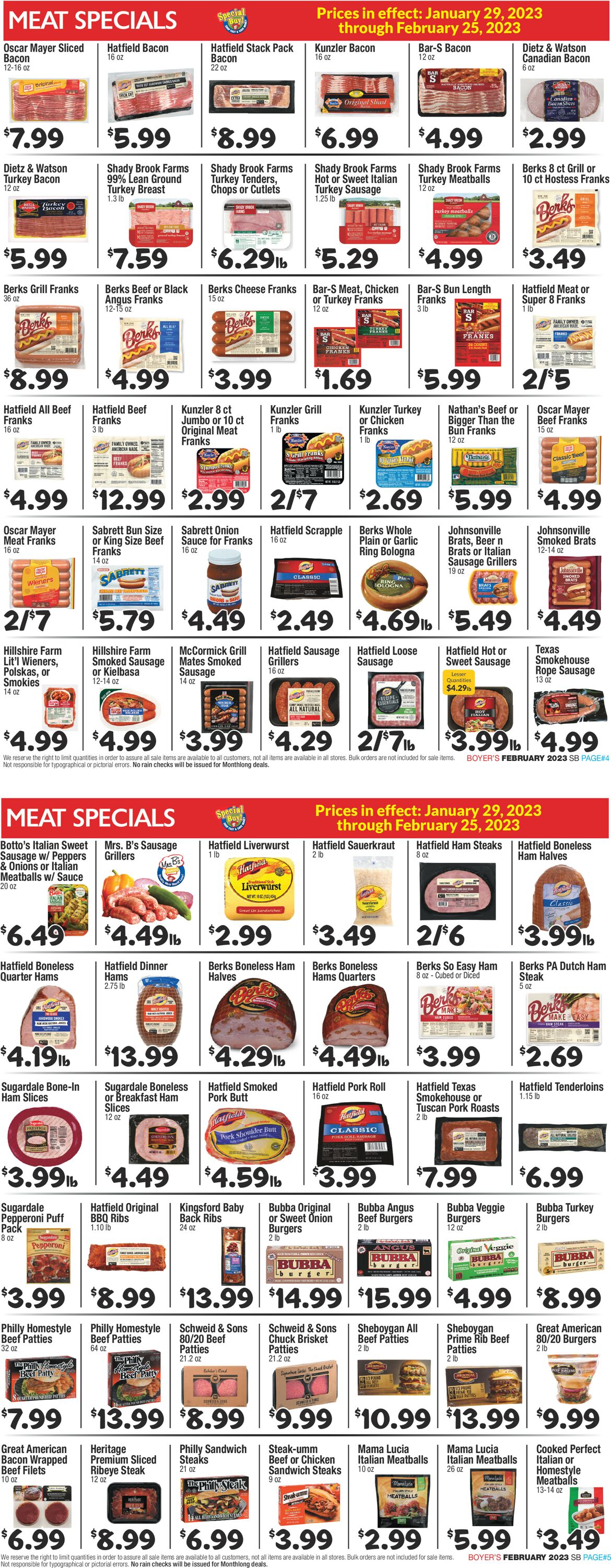 Boyer's Food Markets Weekly Ad Circular - valid 01/29-02/25/2023 (Page 3)
