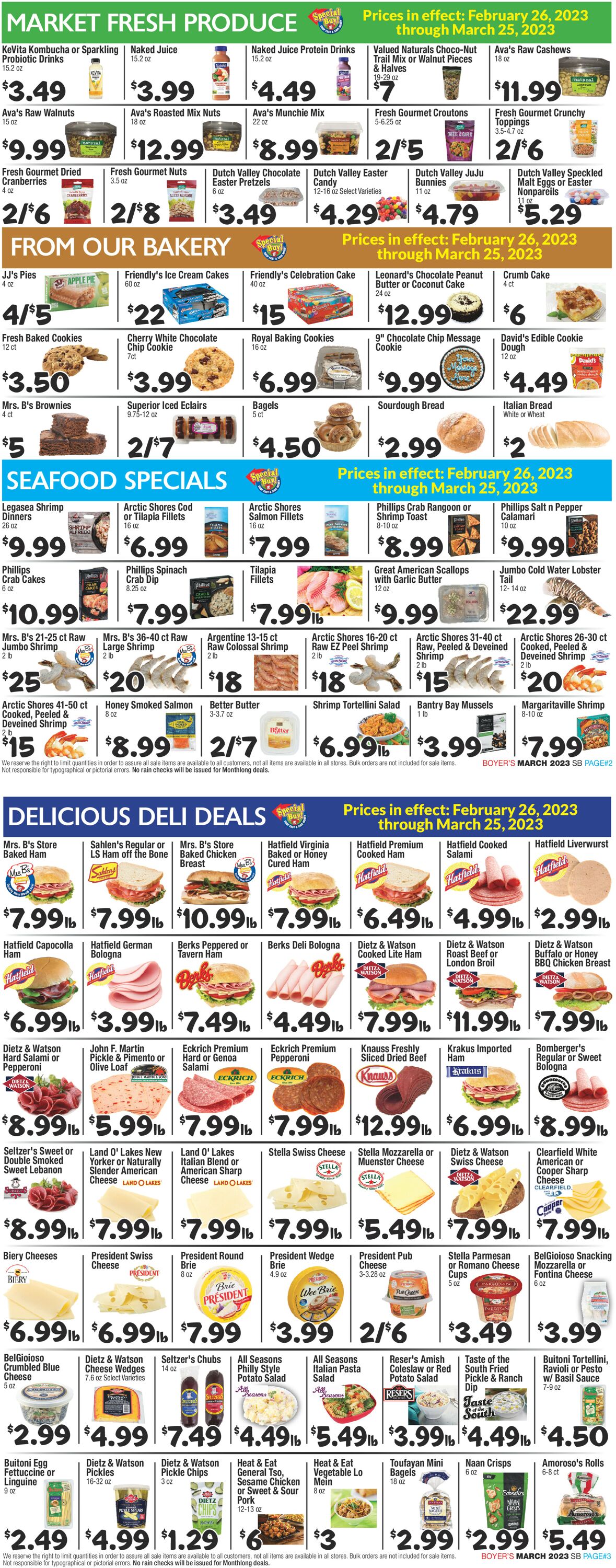 Boyer's Food Markets Weekly Ad Circular - valid 02/26-03/25/2023 (Page 2)