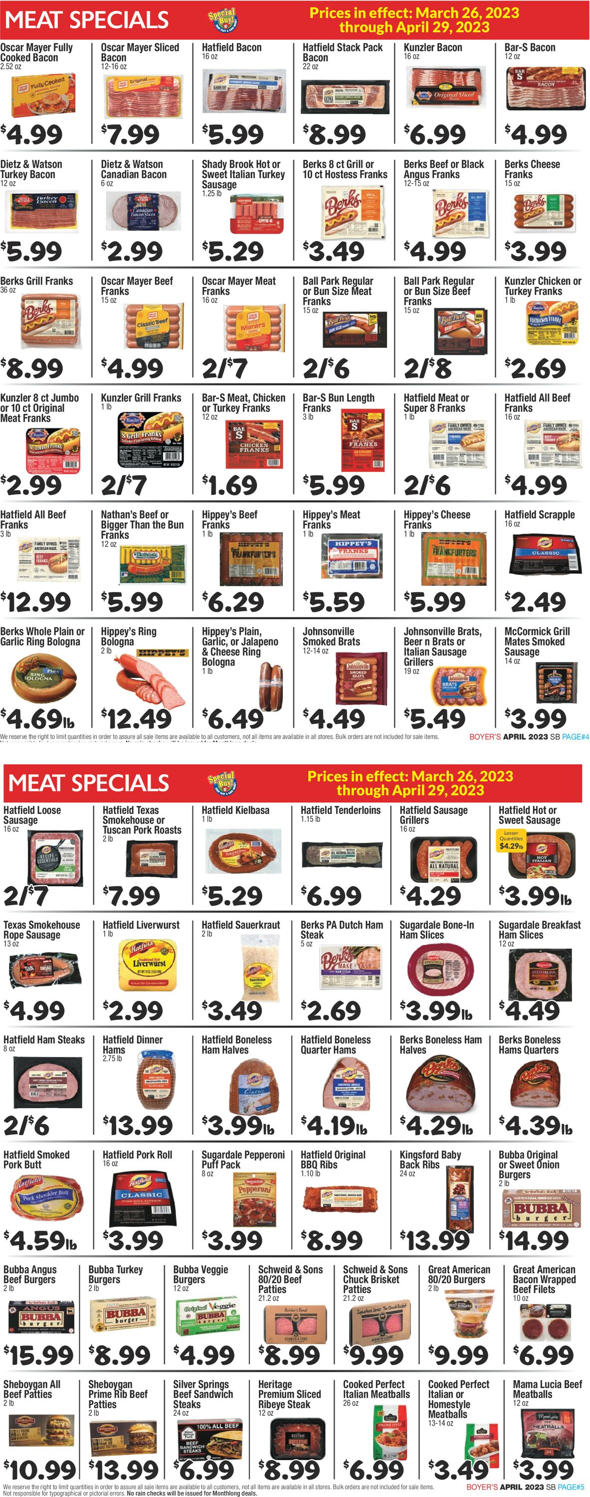 Boyer's Food Markets Weekly Ad Circular - valid 03/26-04/29/2023 (Page 3)