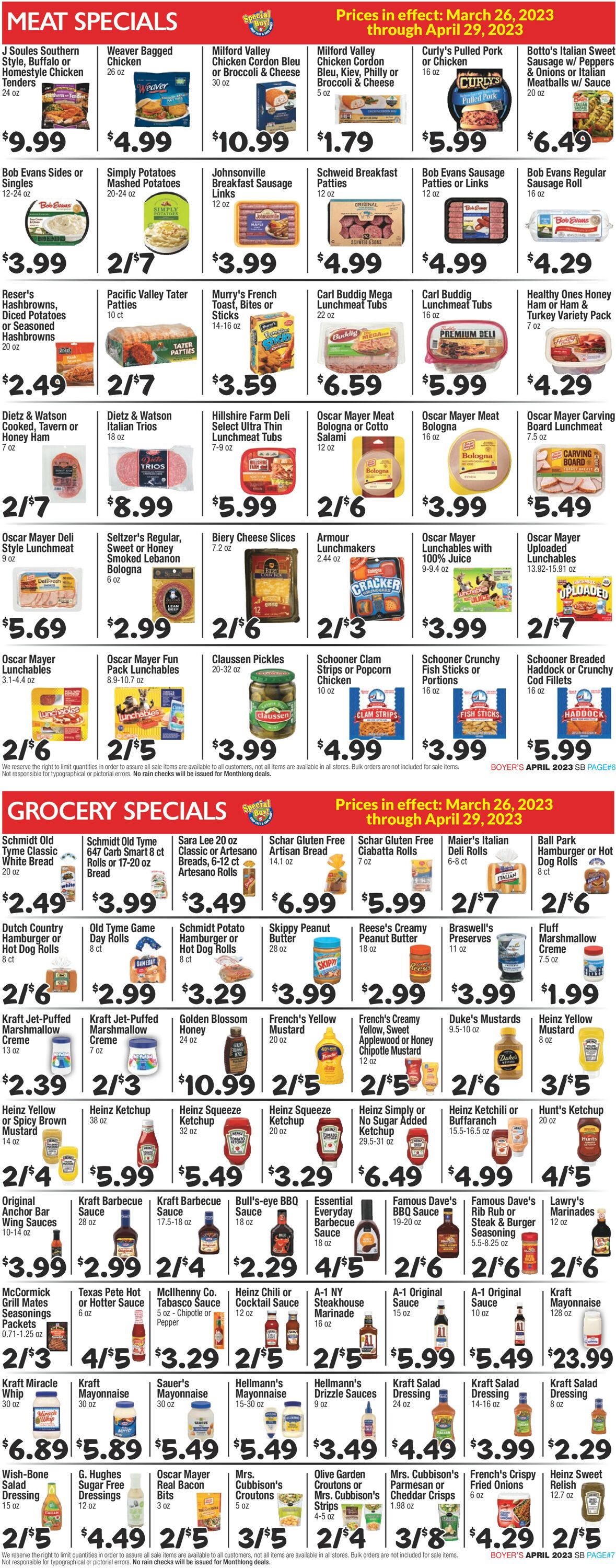 Boyer's Food Markets Weekly Ad Circular - valid 03/26-04/29/2023 (Page 4)