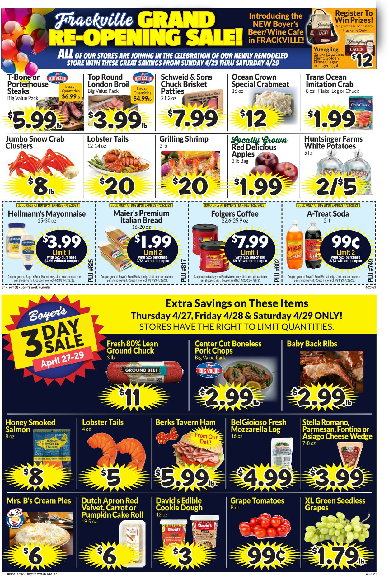 Boyer's Food Markets Weekly Ad Circular - valid 04/23-04/29/2023