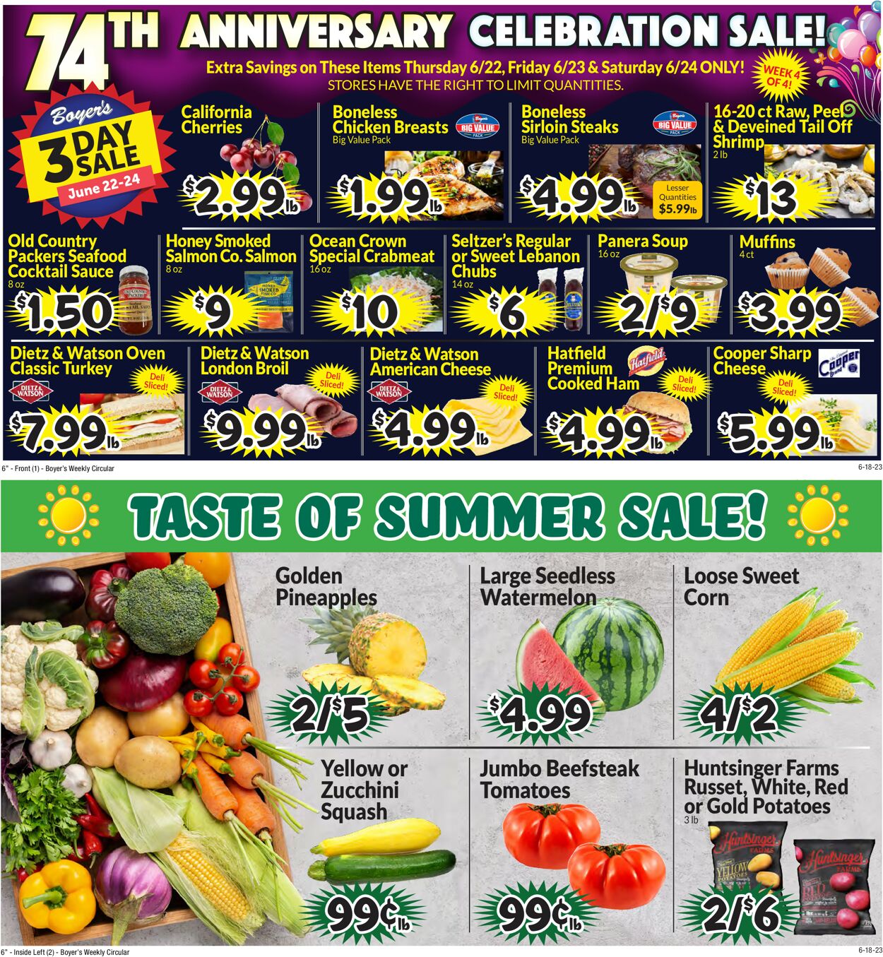 Boyer's Food Markets Weekly Ad Circular - valid 06/18-06/24/2023