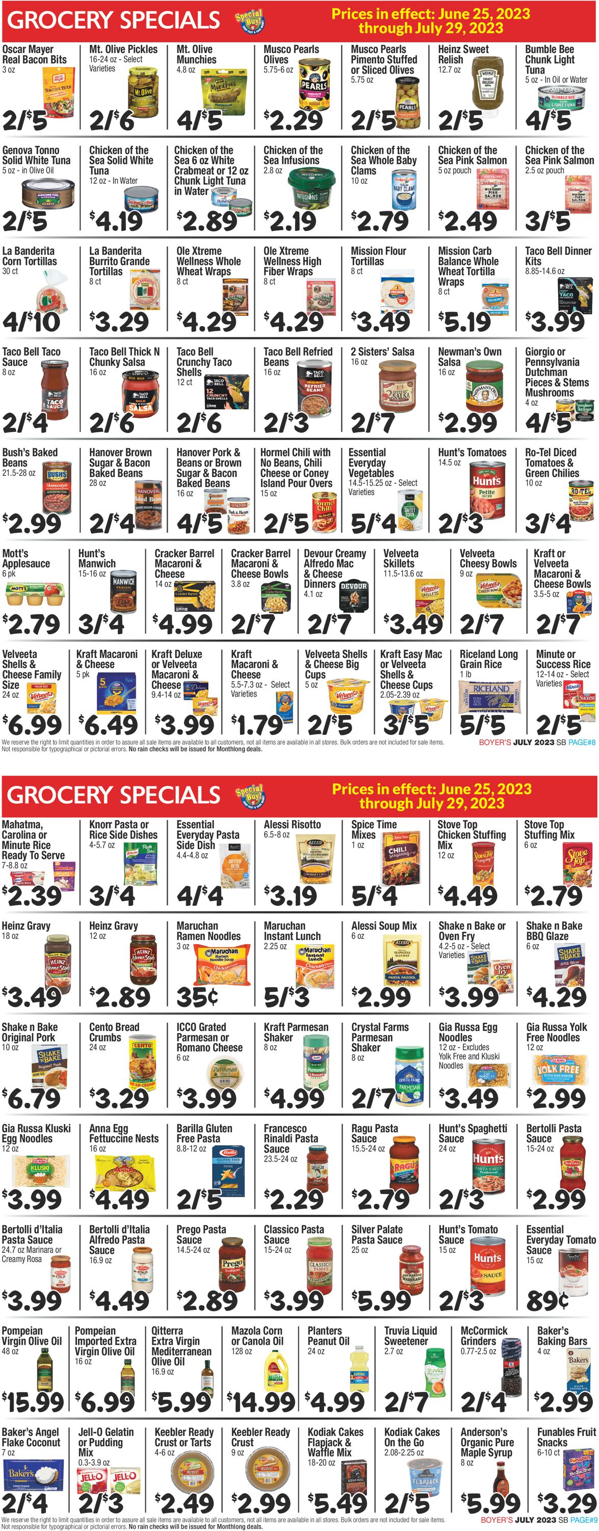 Boyer's Food Markets Weekly Ad Circular - valid 06/25-07/29/2023 (Page 5)