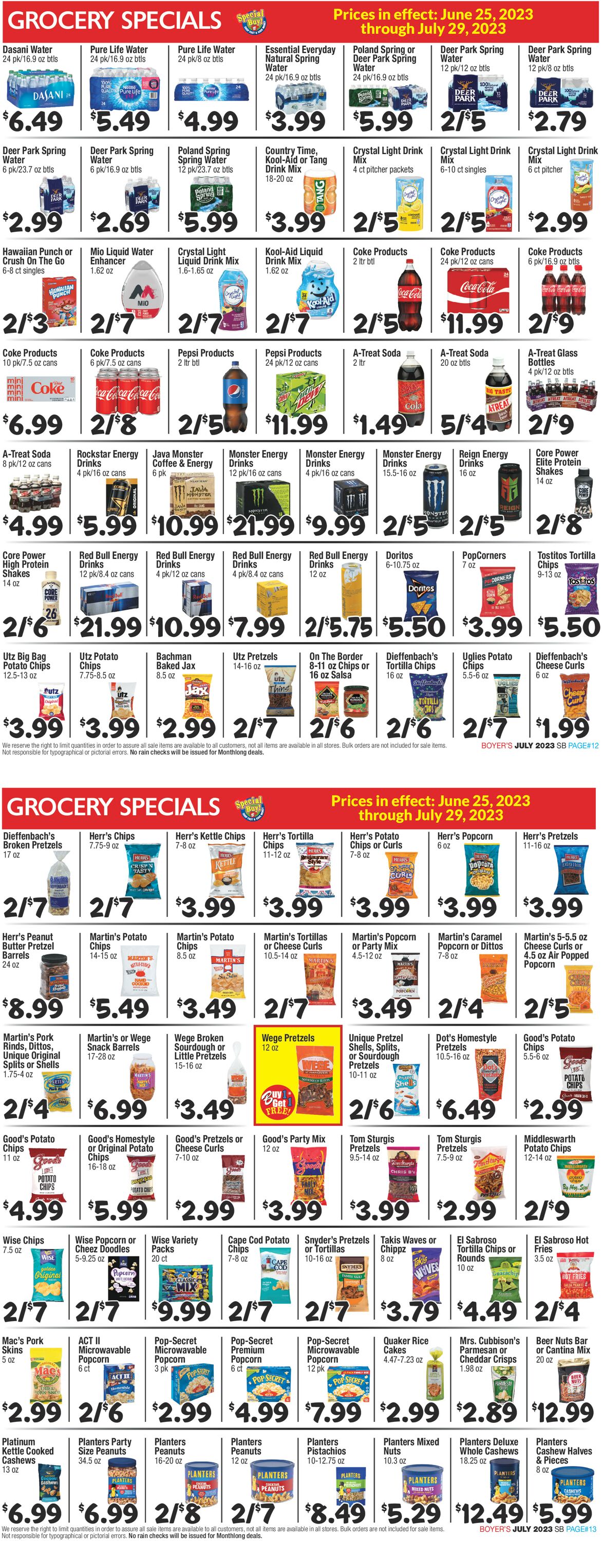 Boyer's Food Markets Weekly Ad Circular - valid 06/25-07/29/2023 (Page 7)