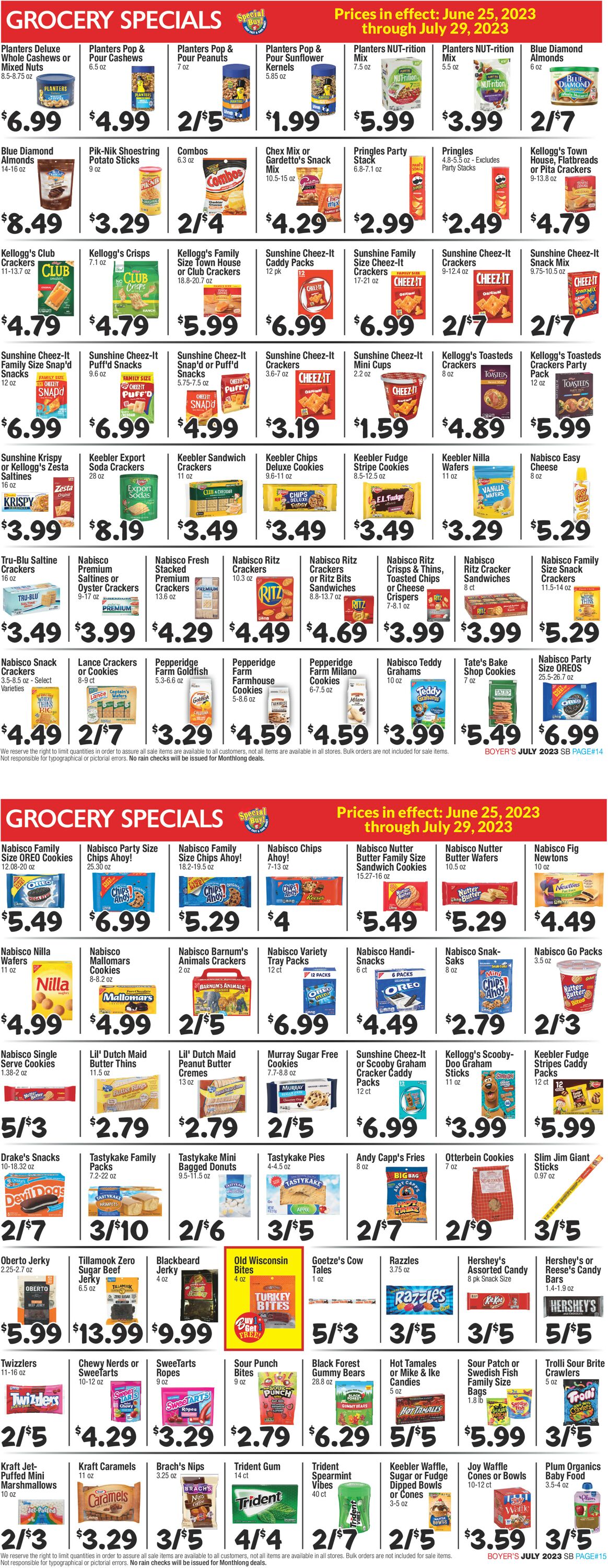 Boyer's Food Markets Weekly Ad Circular - valid 06/25-07/29/2023 (Page 8)