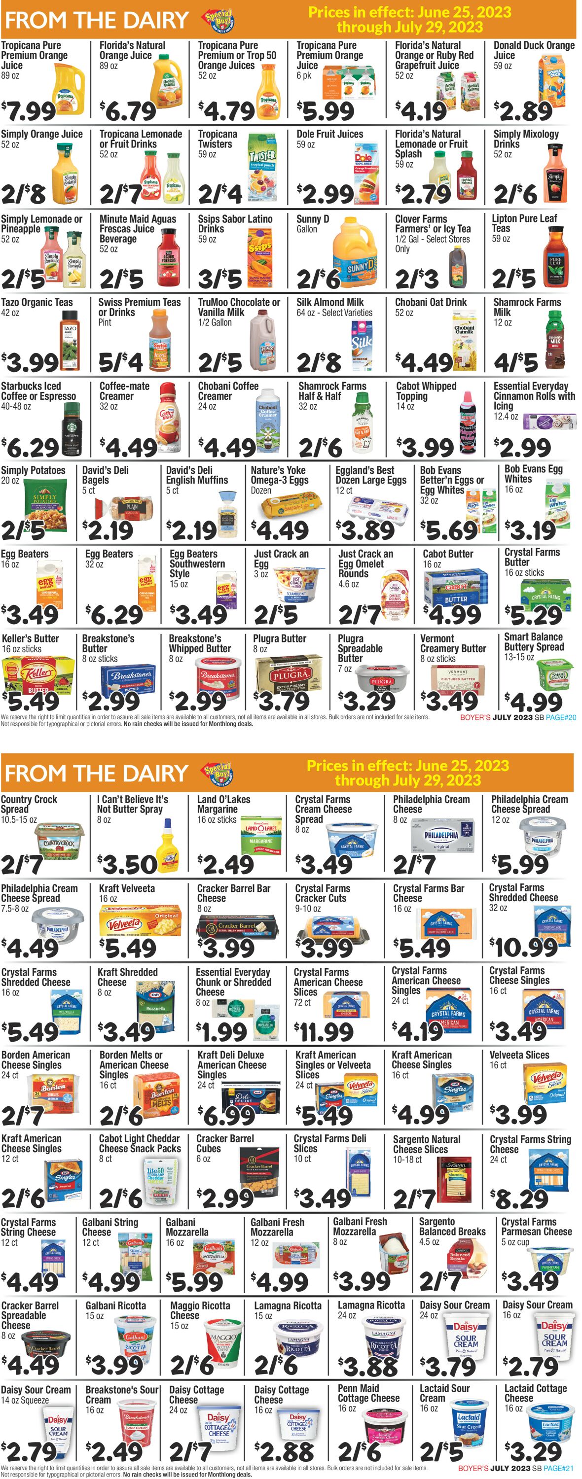 Boyer's Food Markets Weekly Ad Circular - valid 06/25-07/29/2023 (Page 11)