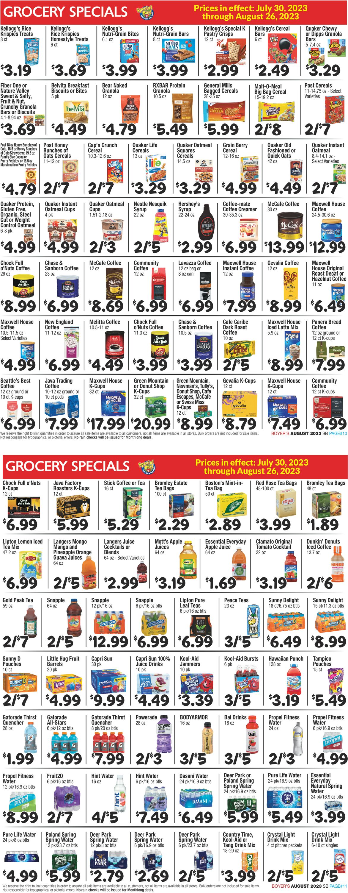 Boyer's Food Markets Weekly Ad Circular - valid 07/30-08/26/2023 (Page 6)