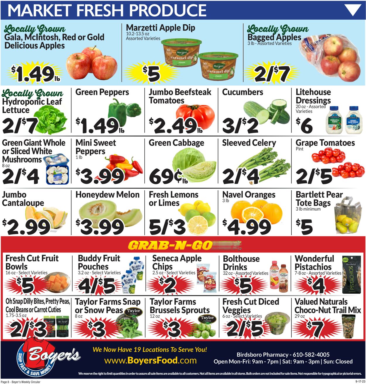 Boyer's Food Markets Weekly Ad Circular - valid 09/17-09/23/2023 (Page 11)