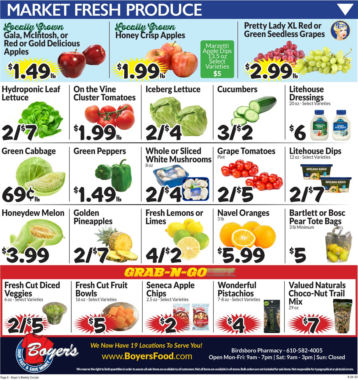 Boyer's Food Markets Weekly Ad Circular - valid 09/24-09/30/2023 (Page 11)