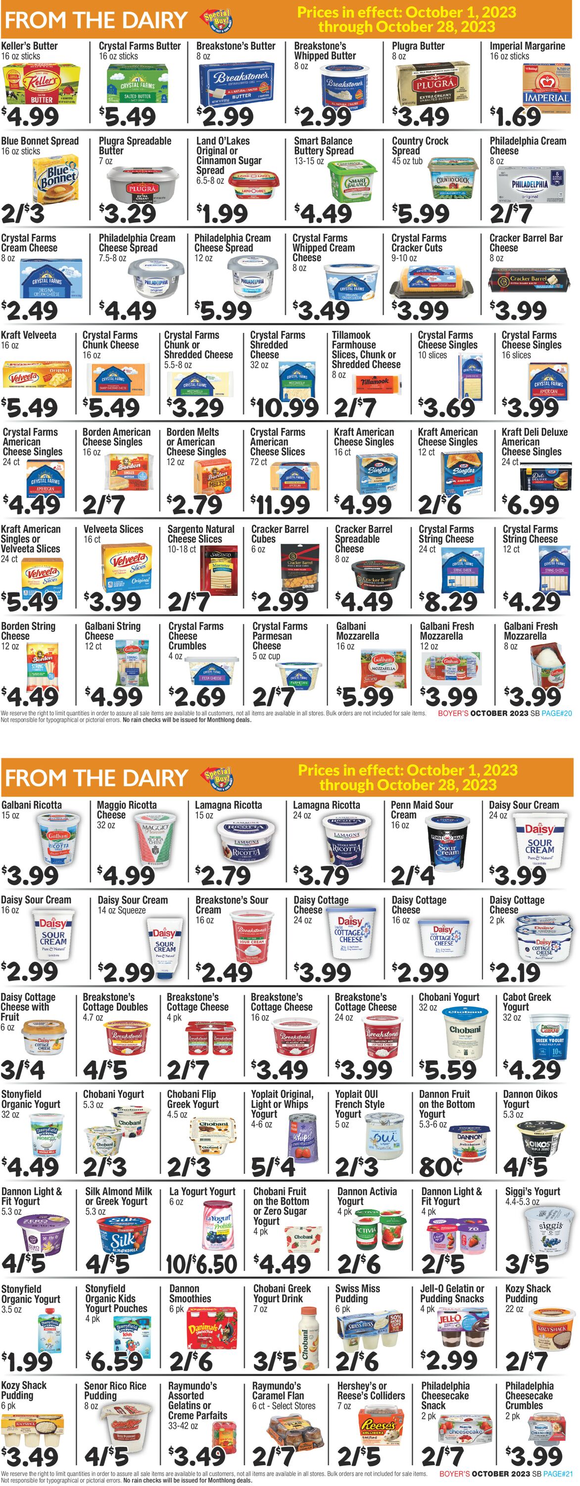 Boyer's Food Markets Weekly Ad Circular - valid 10/01-10/28/2023 (Page 11)