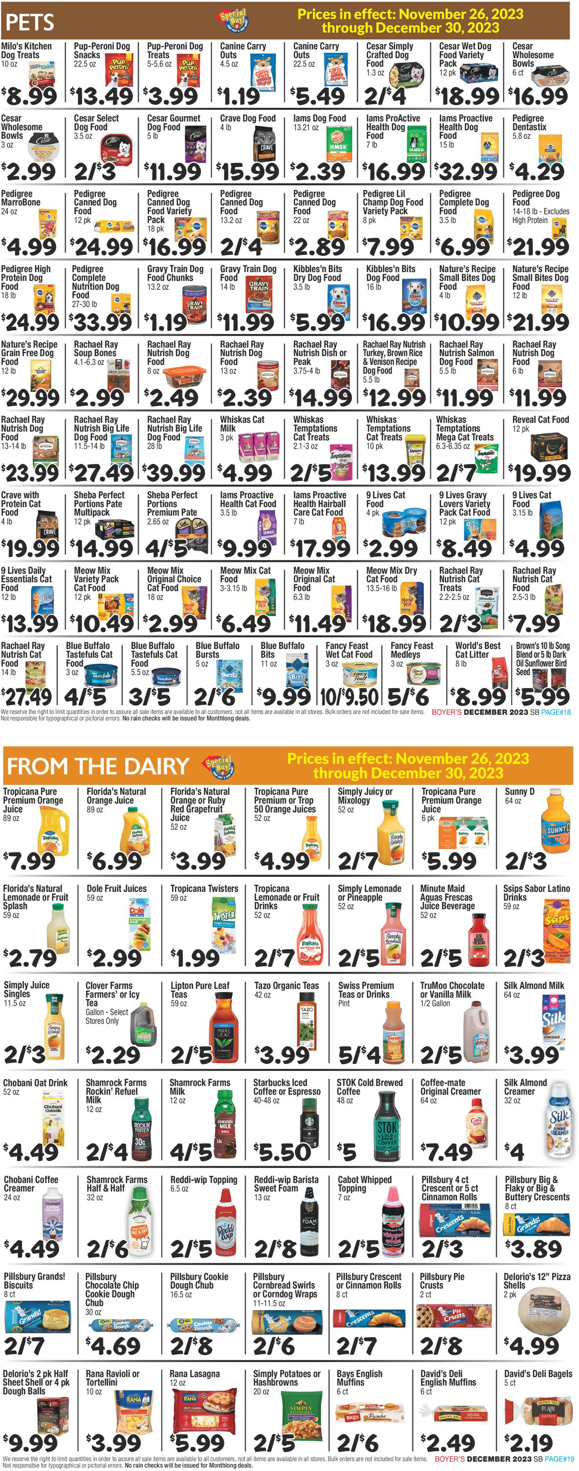 Boyer's Food Markets Weekly Ad Circular - valid 11/26-12/30/2023 (Page 10)