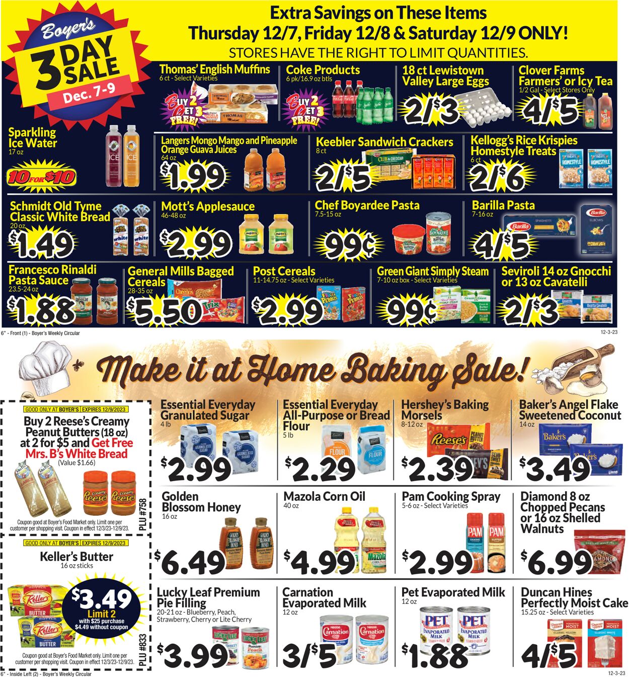 Boyer's Food Markets Weekly Ad Circular - valid 12/03-12/09/2023 (Page 3)