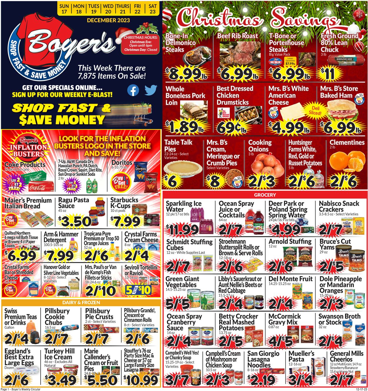Boyer's Food Markets Weekly Ad Circular - valid 12/17-12/23/2023 (Page 3)