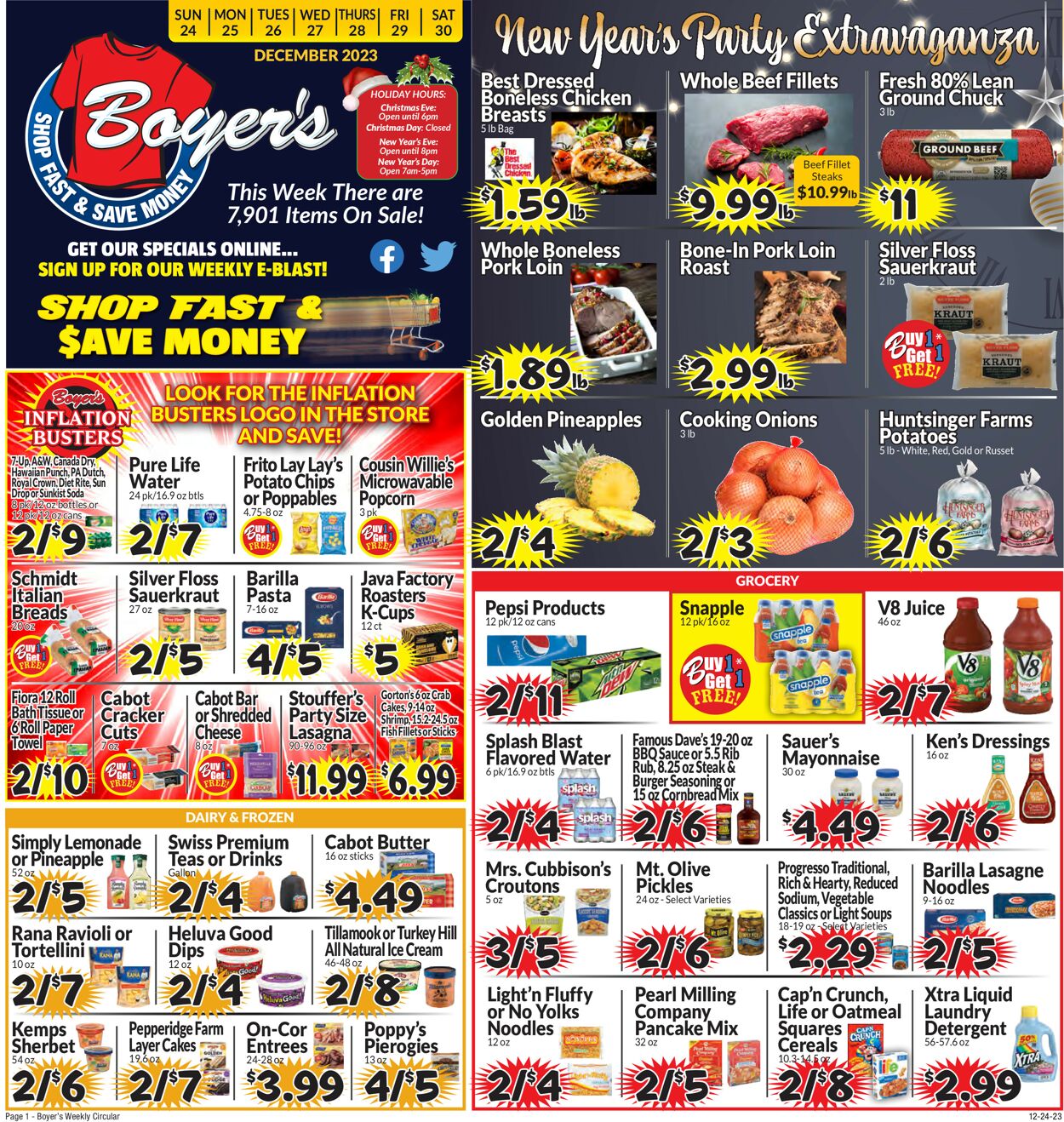 Boyer's Food Markets Weekly Ad Circular - valid 12/24-12/30/2023 (Page 3)