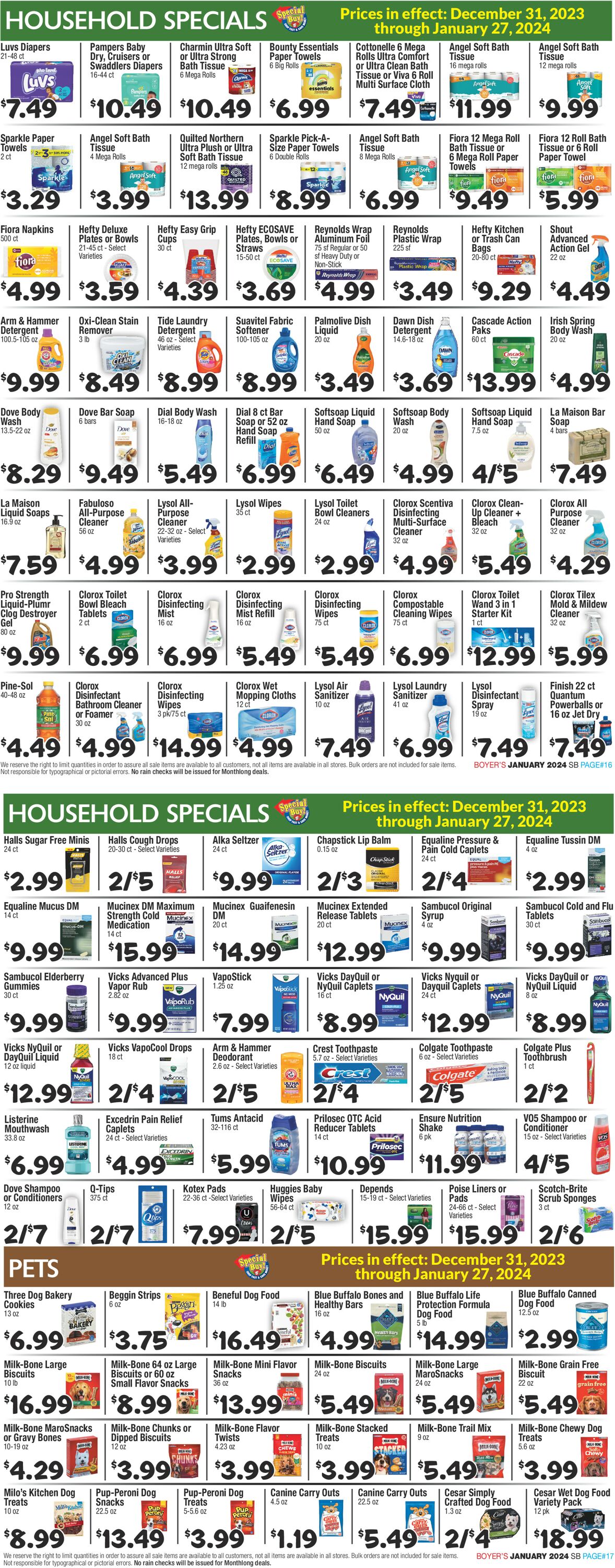 Boyer's Food Markets Weekly Ad Circular - valid 12/31-01/27/2024 (Page 9)