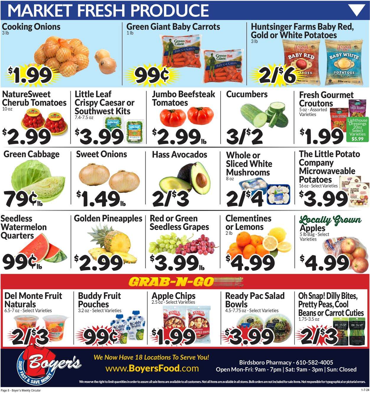 Boyer's Food Markets Weekly Ad Circular - valid 01/07-01/13/2024 (Page 11)