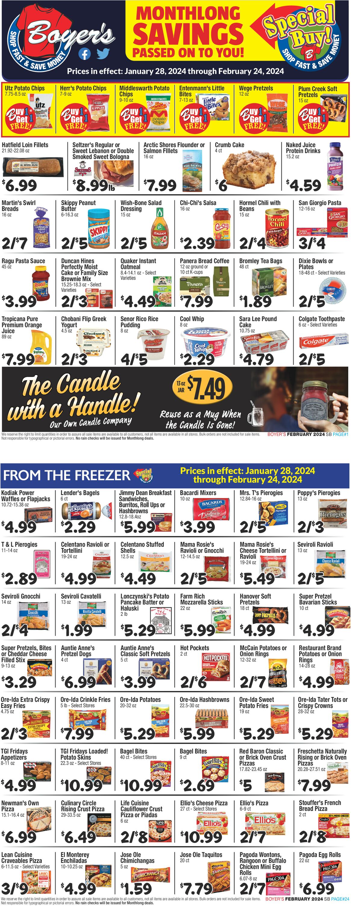 Boyer's Food Markets Weekly Ad Circular - valid 01/28-02/24/2024