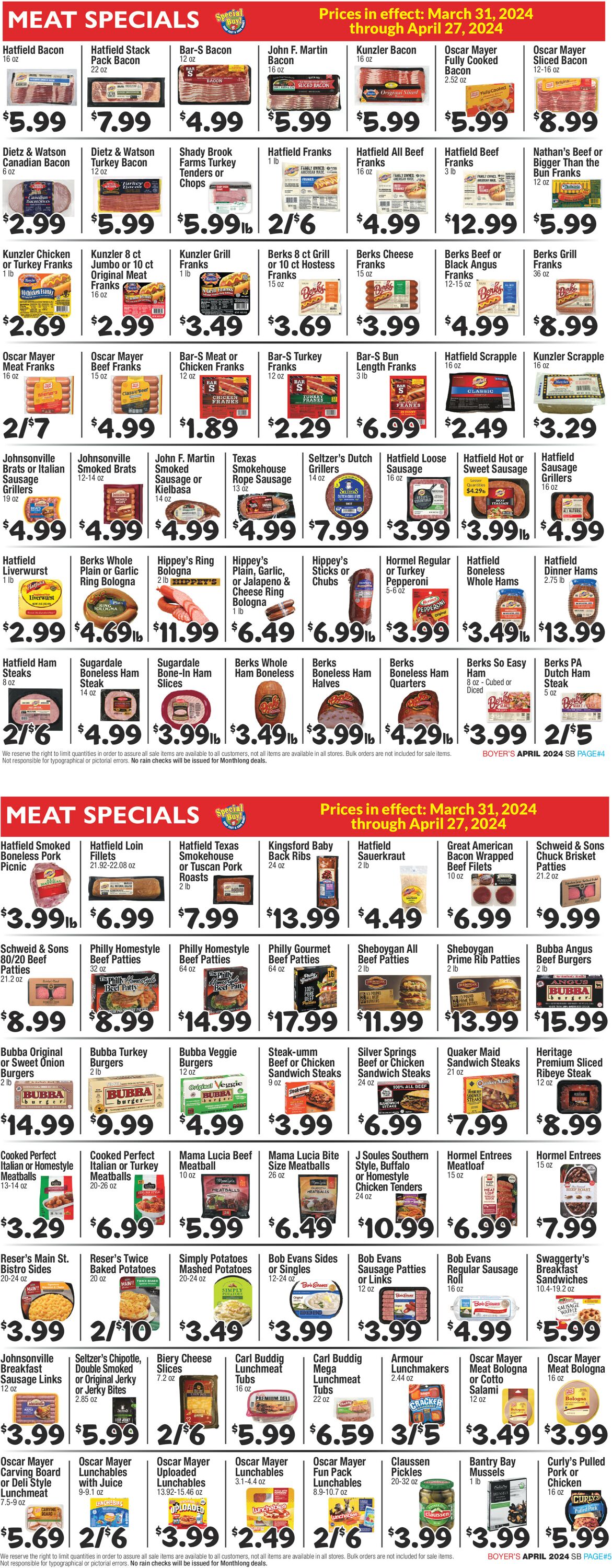 Boyer's Food Markets Weekly Ad Circular - valid 03/31-04/27/2024 (Page 3)