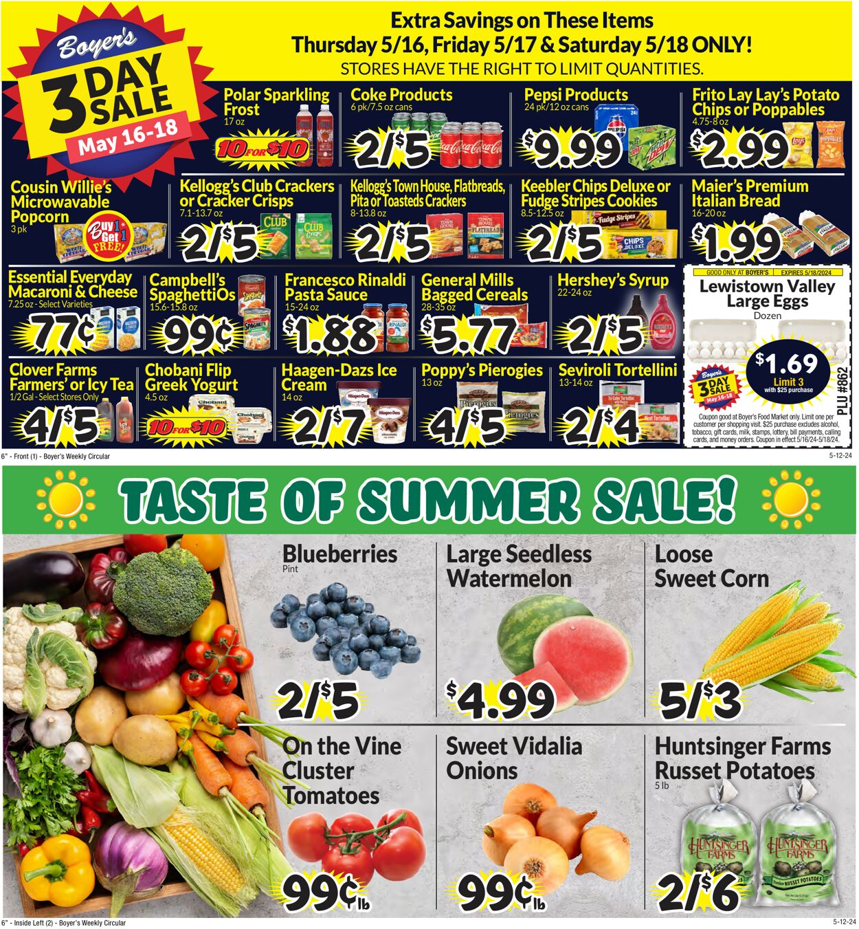 Boyer's Food Markets Weekly Ad Circular - valid 05/12-05/18/2024