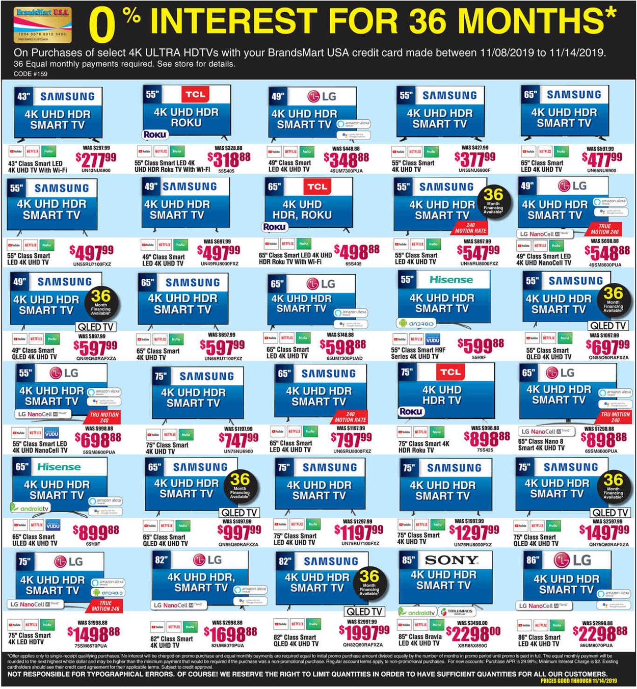 Brandsmart USA Weekly Ad Circular - valid 11/08-11/11/2019 (Page 16)