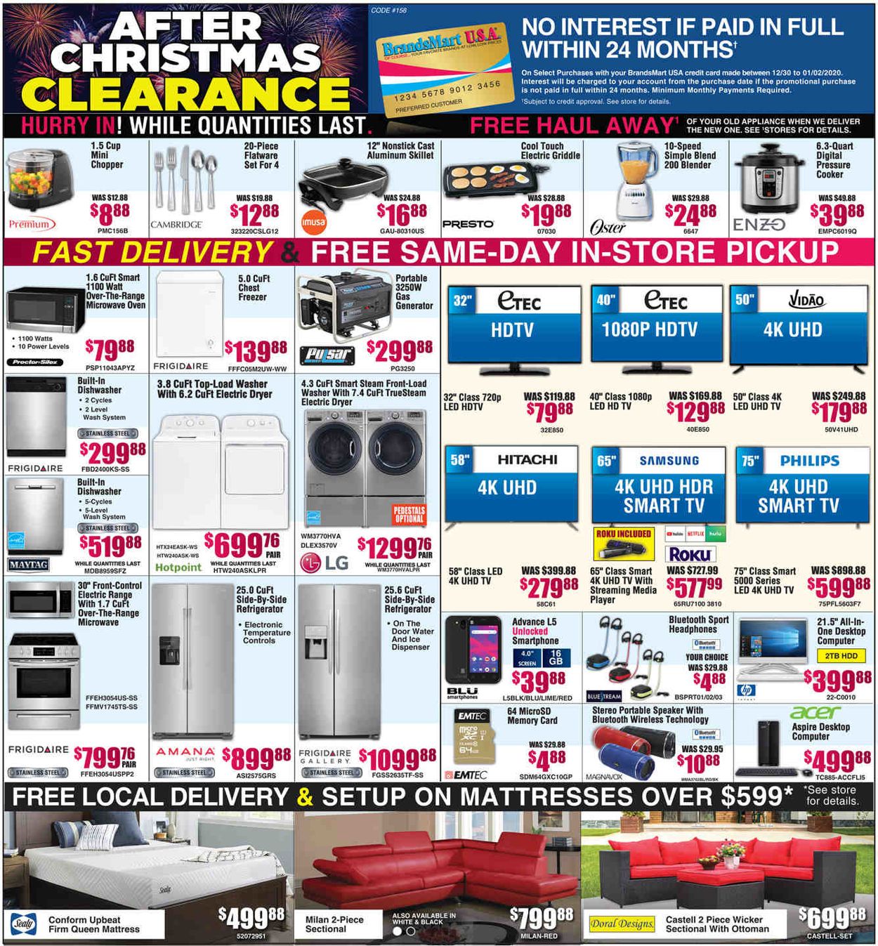Brandsmart USA Weekly Ad Circular - valid 12/30-01/02/2020