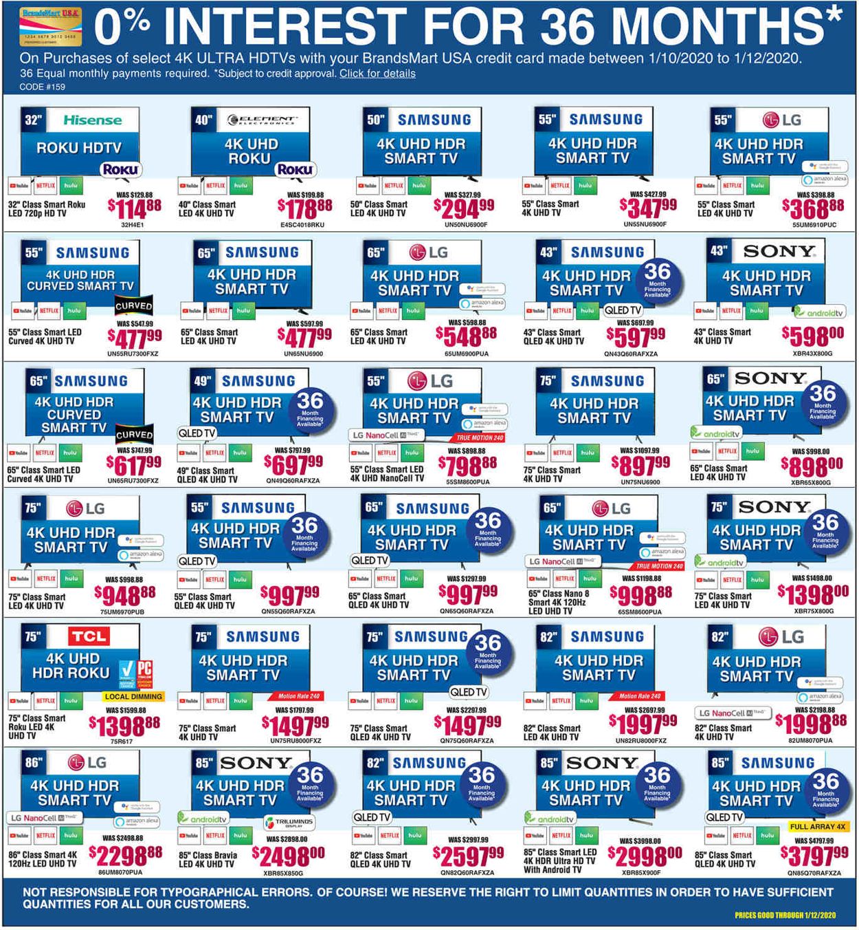 Brandsmart USA Weekly Ad Circular - valid 01/10-01/12/2020 (Page 16)