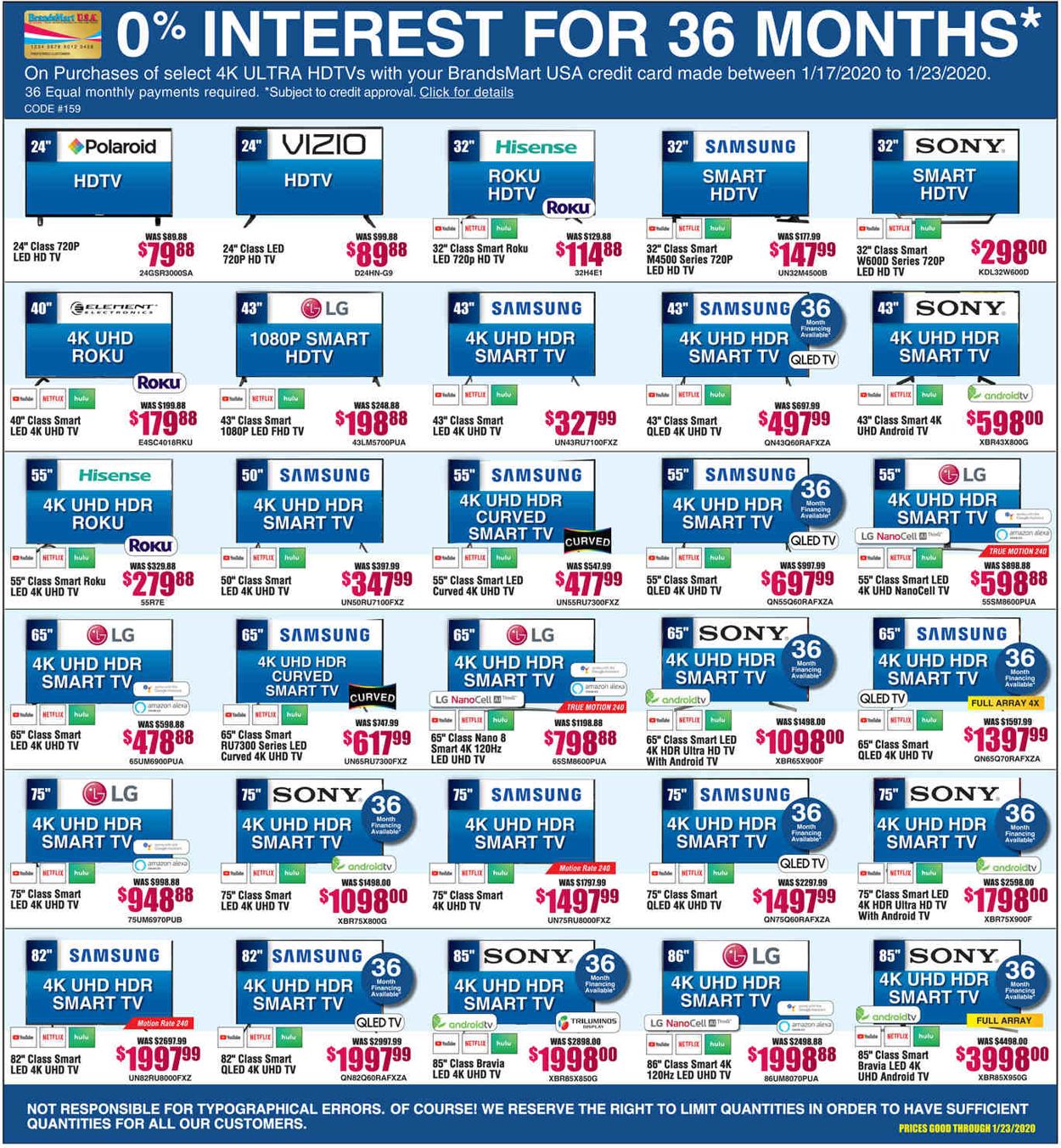 Brandsmart USA Weekly Ad Circular - valid 01/17-01/19/2020 (Page 16)