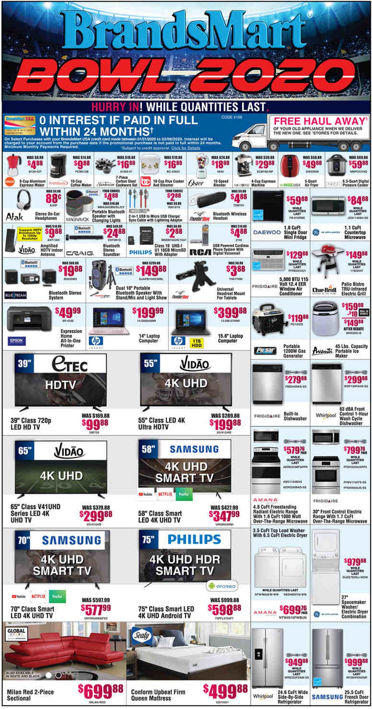 Brandsmart USA Weekly Ad Circular - valid 01/31-02/02/2020