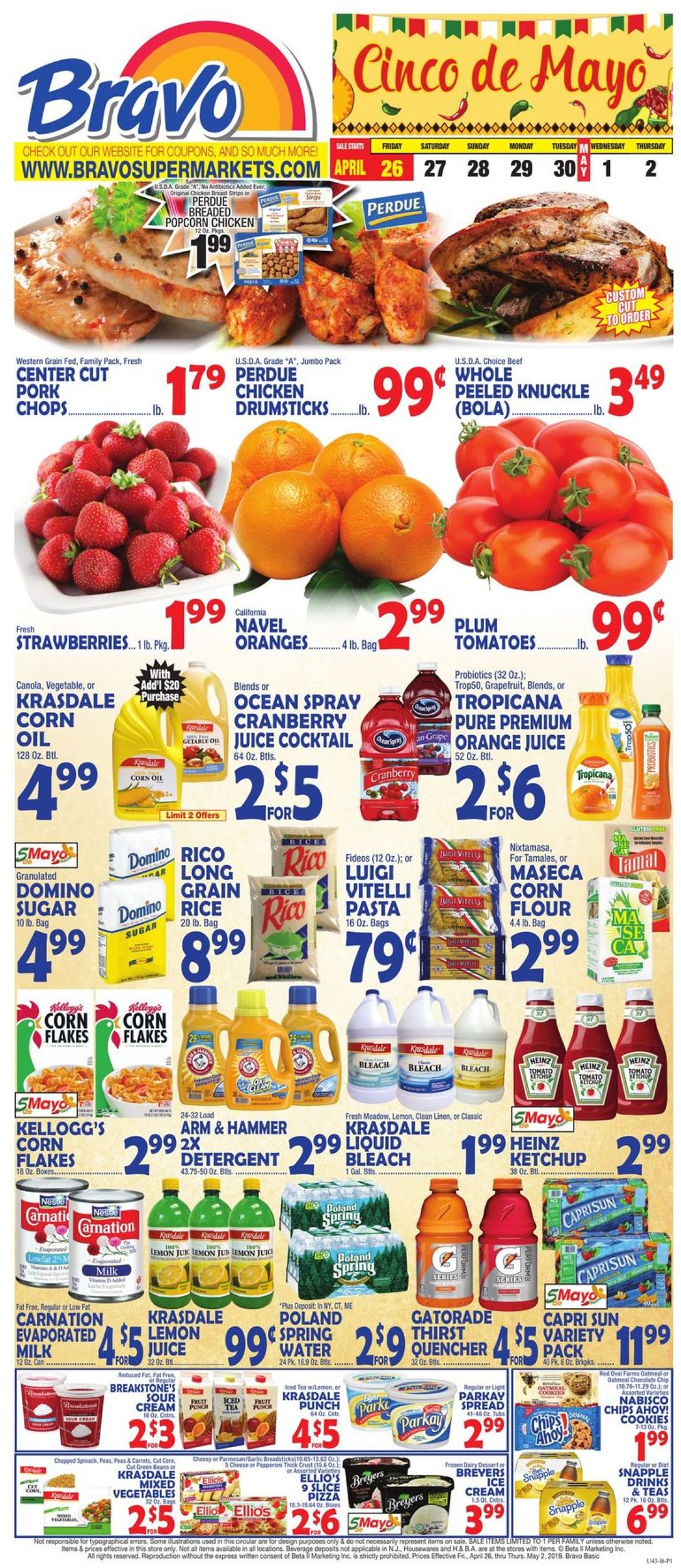 Bravo Supermarkets Weekly Ad Circular - valid 04/26-05/02/2019