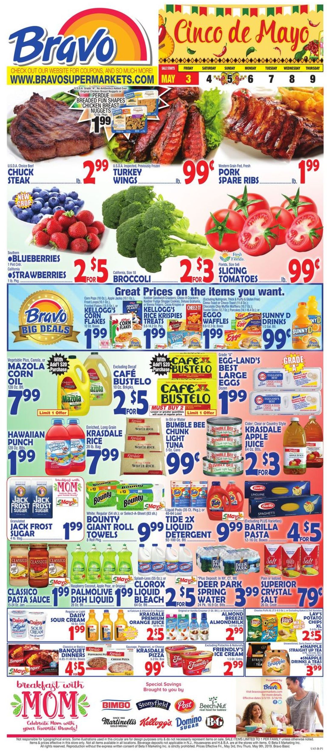 Bravo Supermarkets Weekly Ad Circular - valid 05/03-05/09/2019