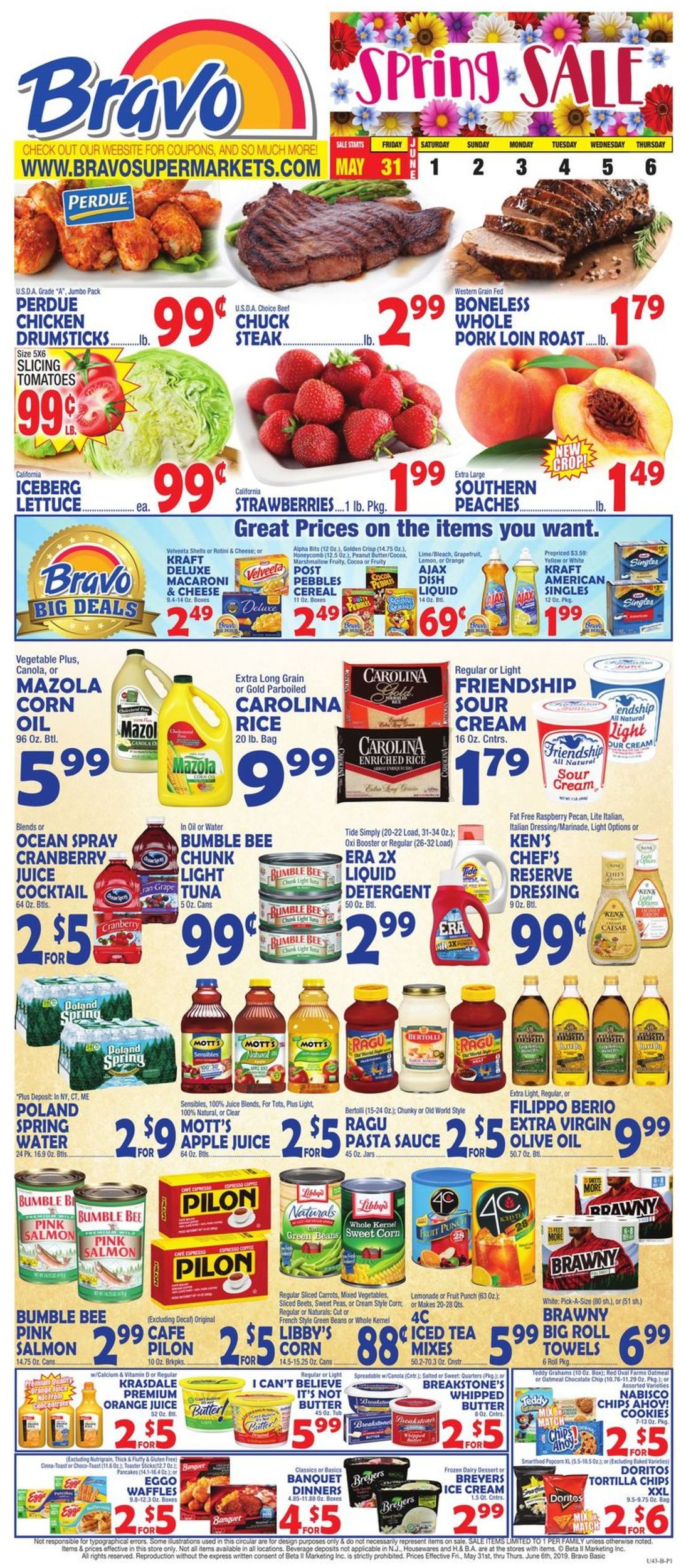 Bravo Supermarkets Weekly Ad Circular - valid 05/31-06/06/2019