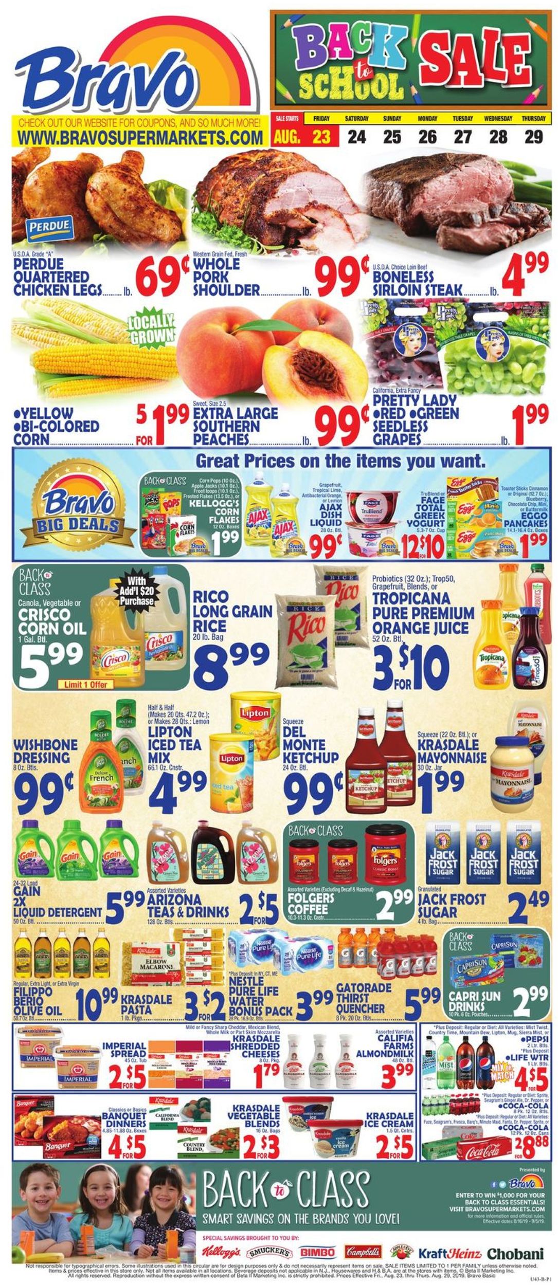 Bravo Supermarkets Weekly Ad Circular - valid 08/23-08/29/2019