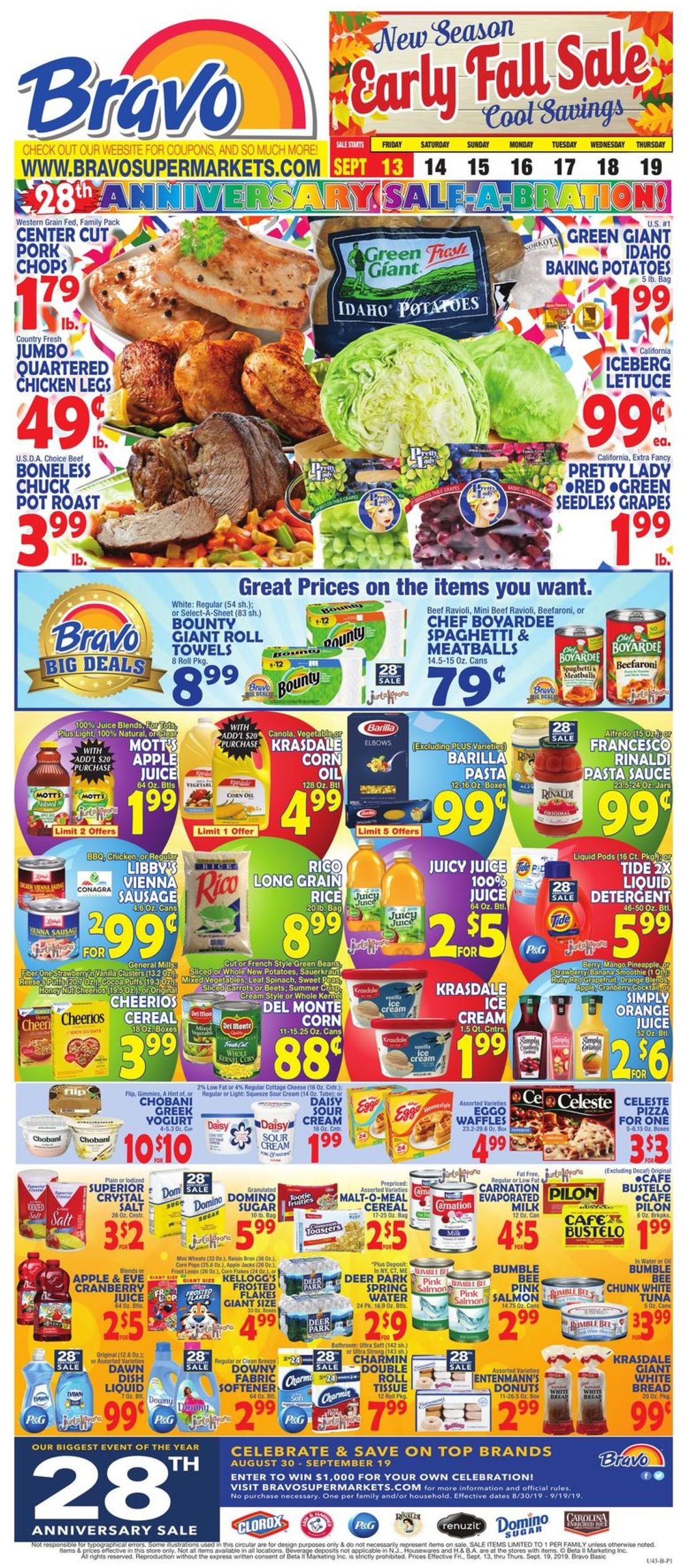 Bravo Supermarkets Weekly Ad Circular - valid 09/13-09/19/2019