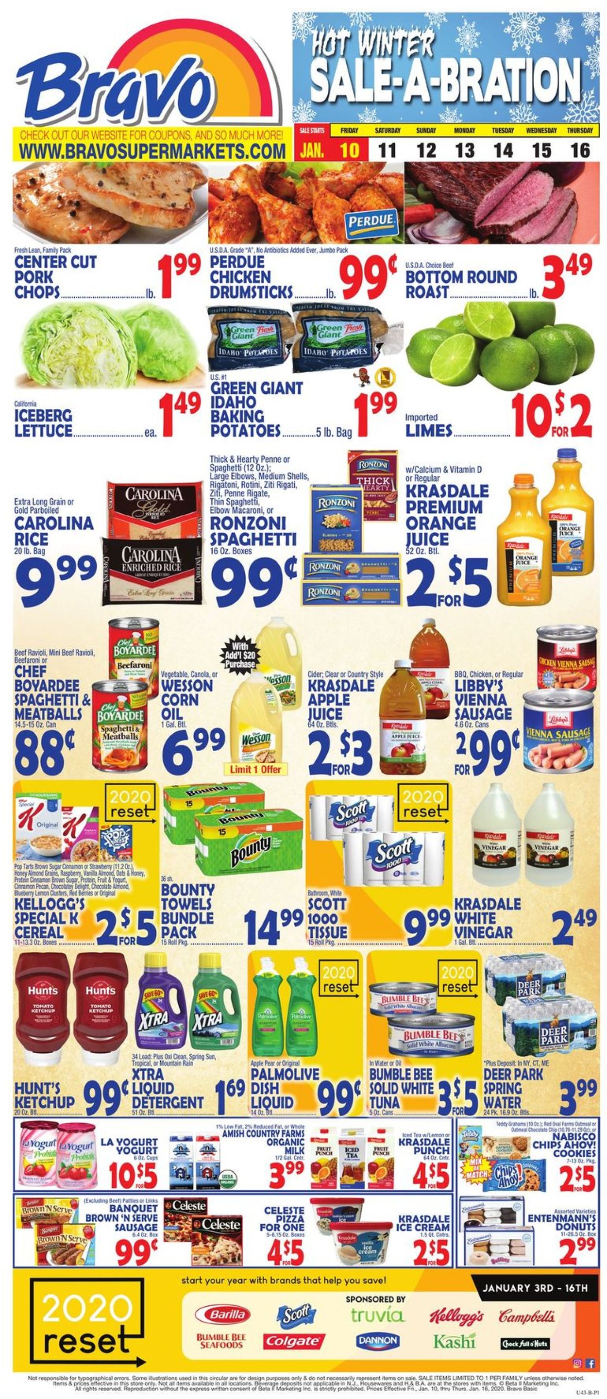 Bravo Supermarkets Weekly Ad Circular - valid 01/10-01/16/2020