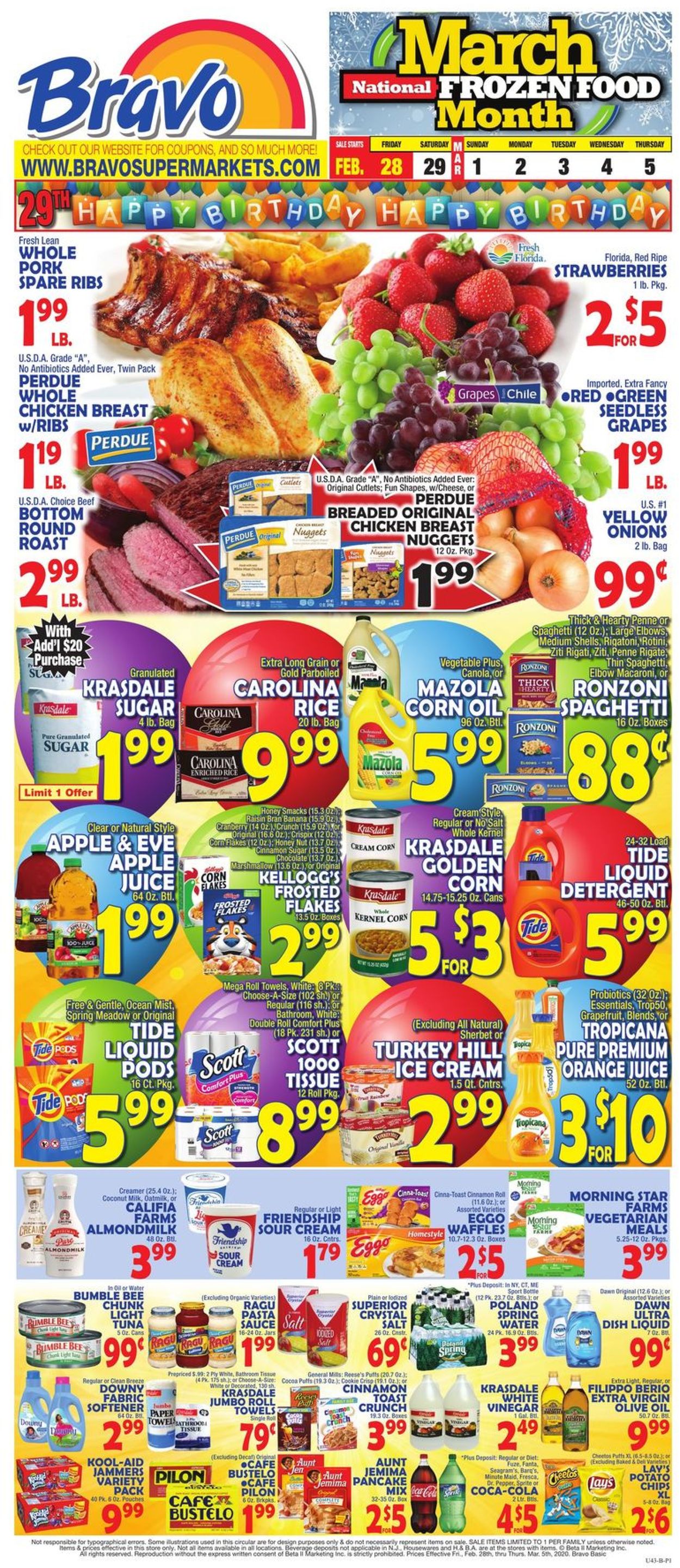 Bravo Supermarkets Weekly Ad Circular - valid 02/28-03/05/2020