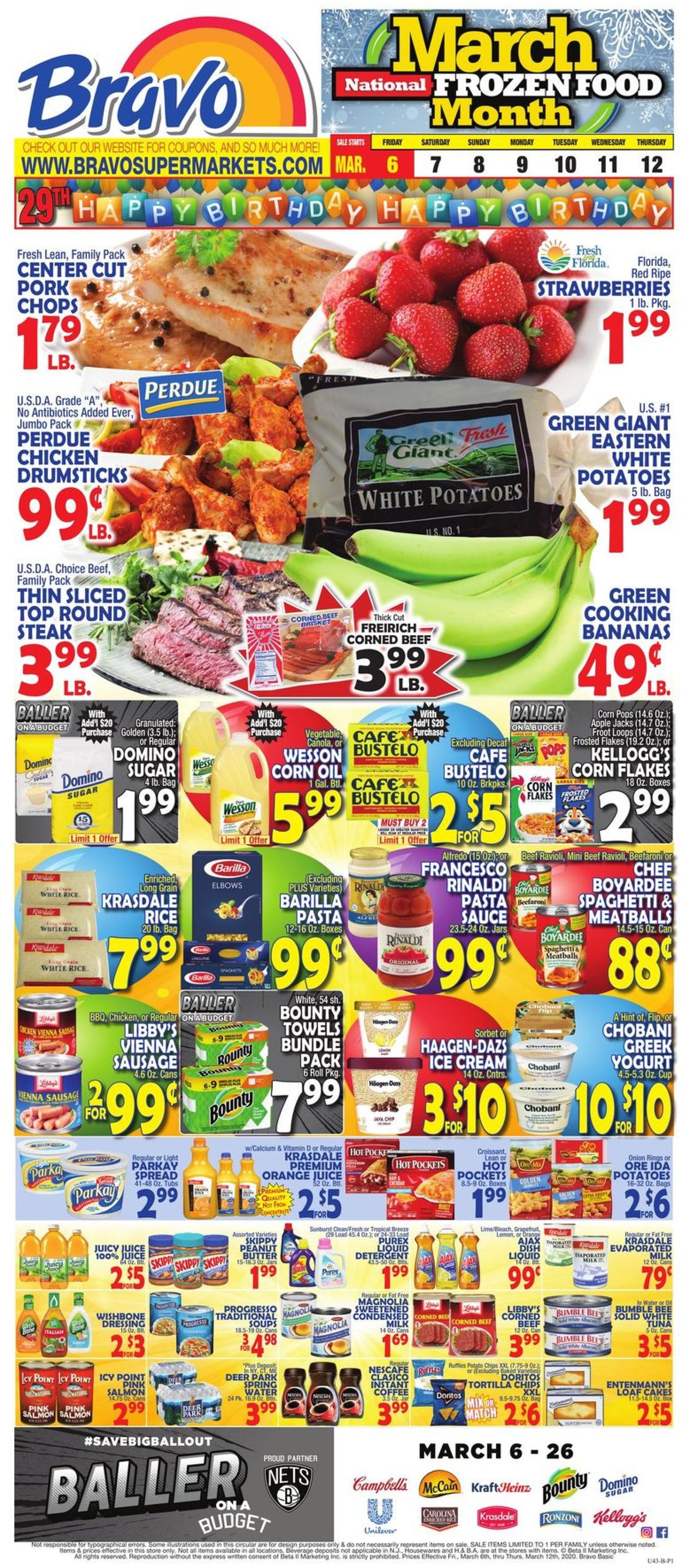 Bravo Supermarkets Weekly Ad Circular - valid 03/06-03/12/2020