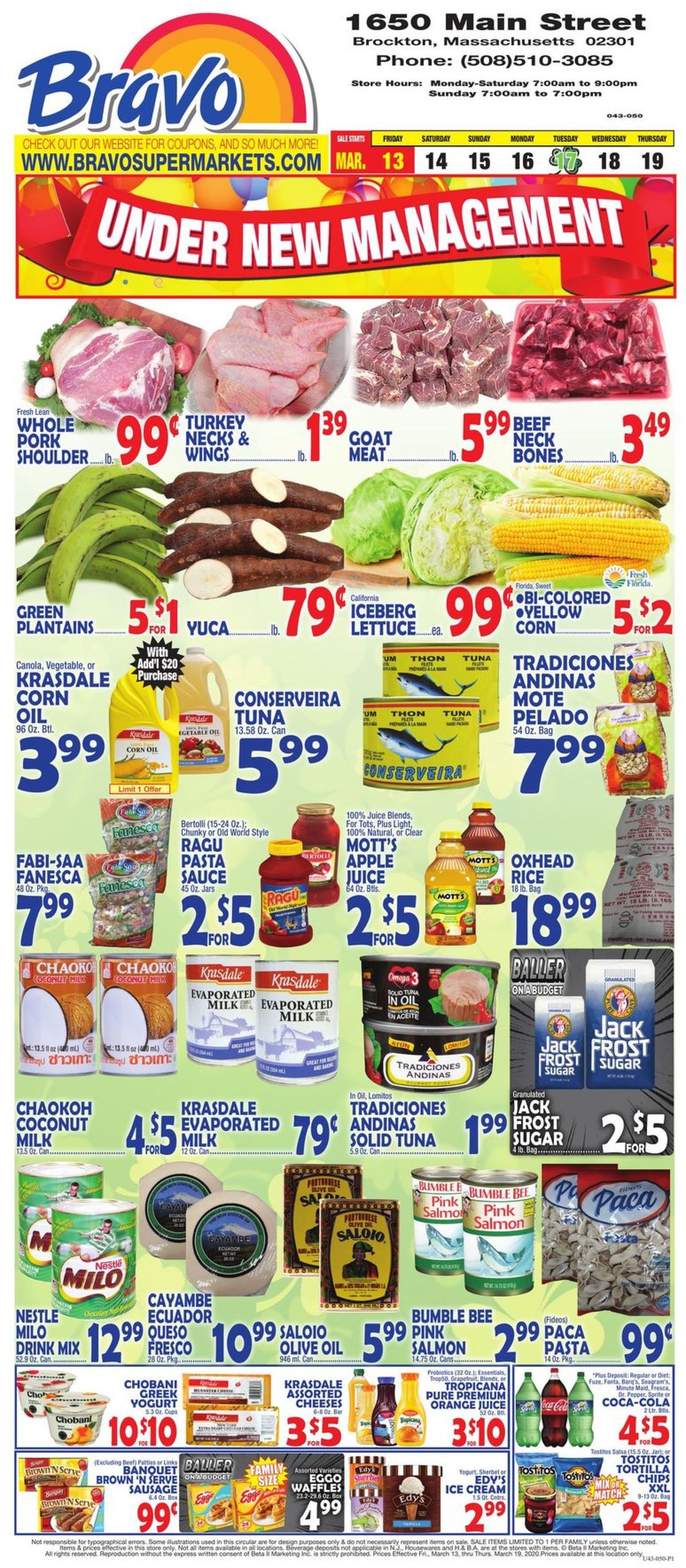 Bravo Supermarkets Weekly Ad Circular - valid 03/13-03/19/2020