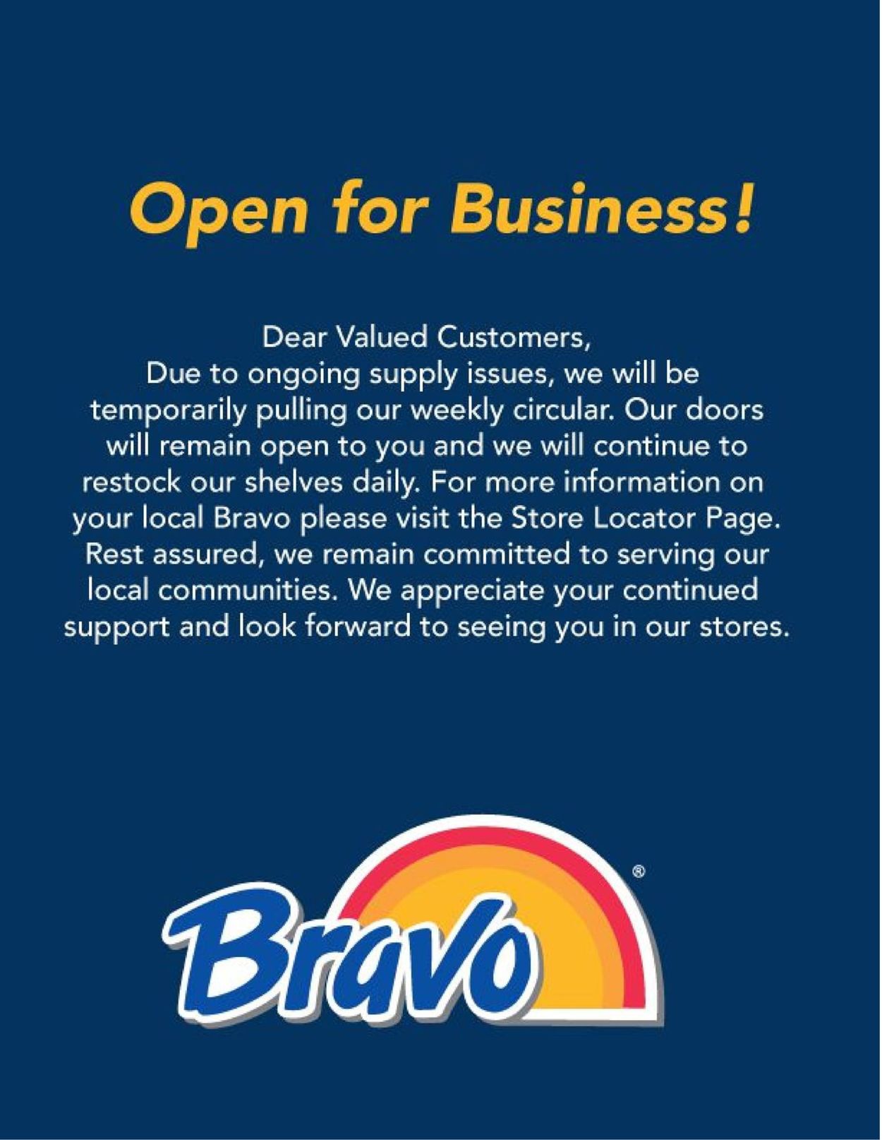 Bravo Supermarkets Weekly Ad Circular - valid 03/27-04/02/2020