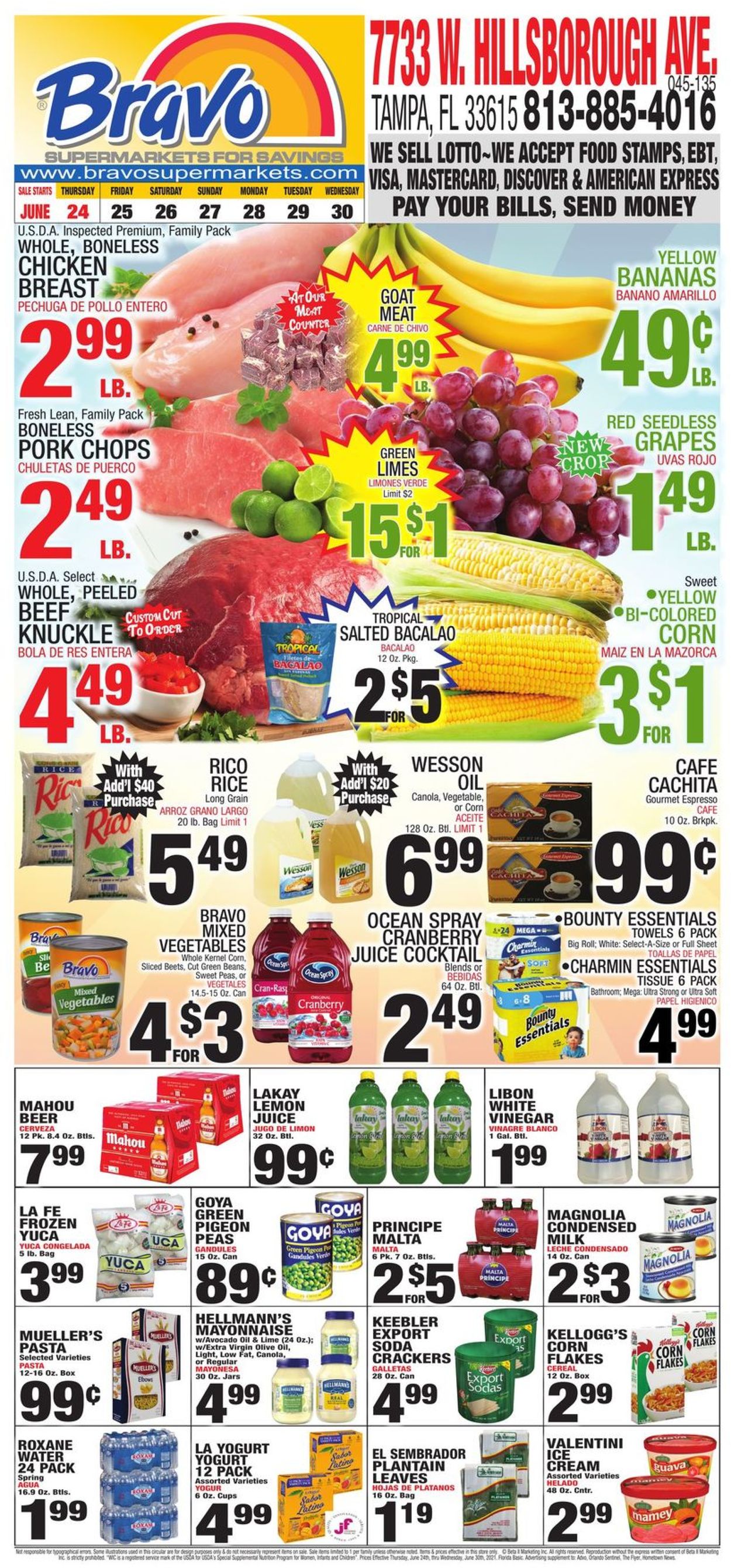 Bravo Supermarkets Weekly Ad Circular - valid 06/24-06/30/2021