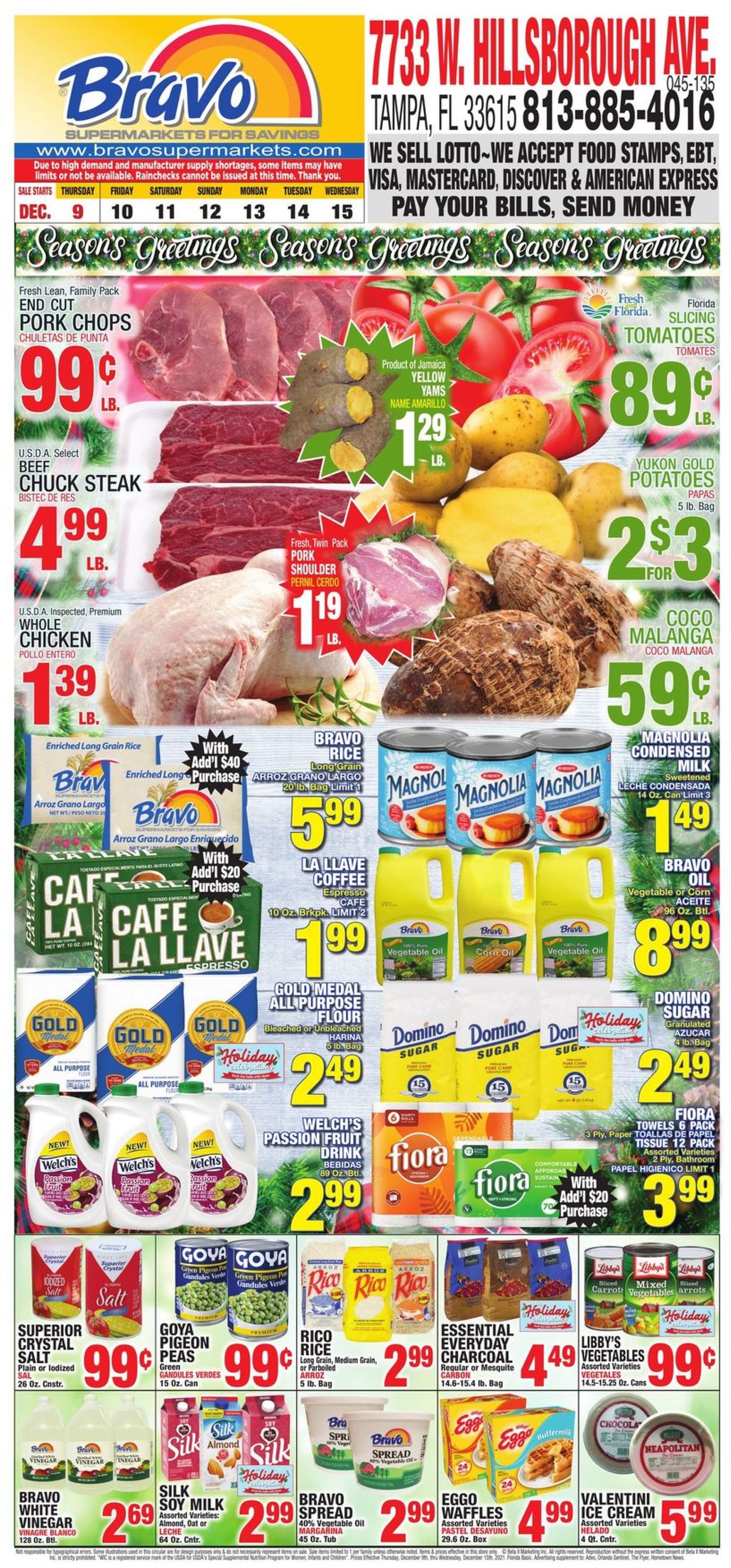 Bravo Supermarkets Weekly Ad Circular - valid 12/09-12/15/2021